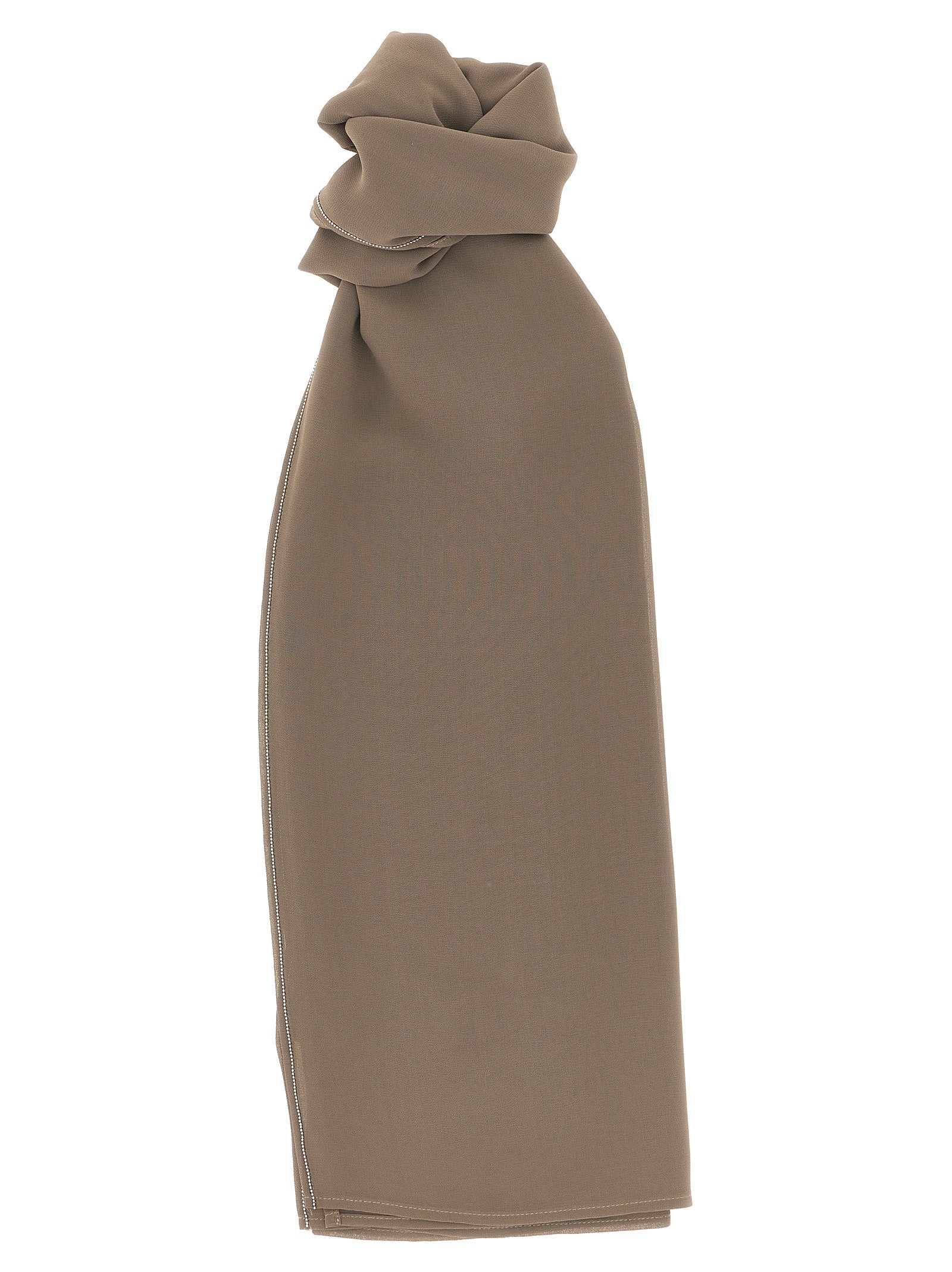 Peserico Brown Polyester Scarf