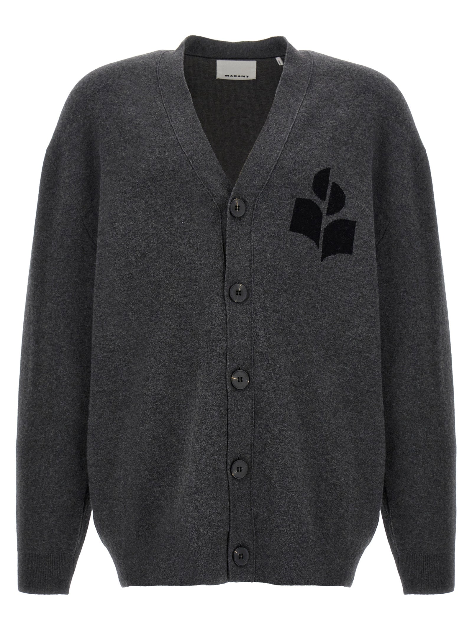MARANT Gray Cotton Cardigan