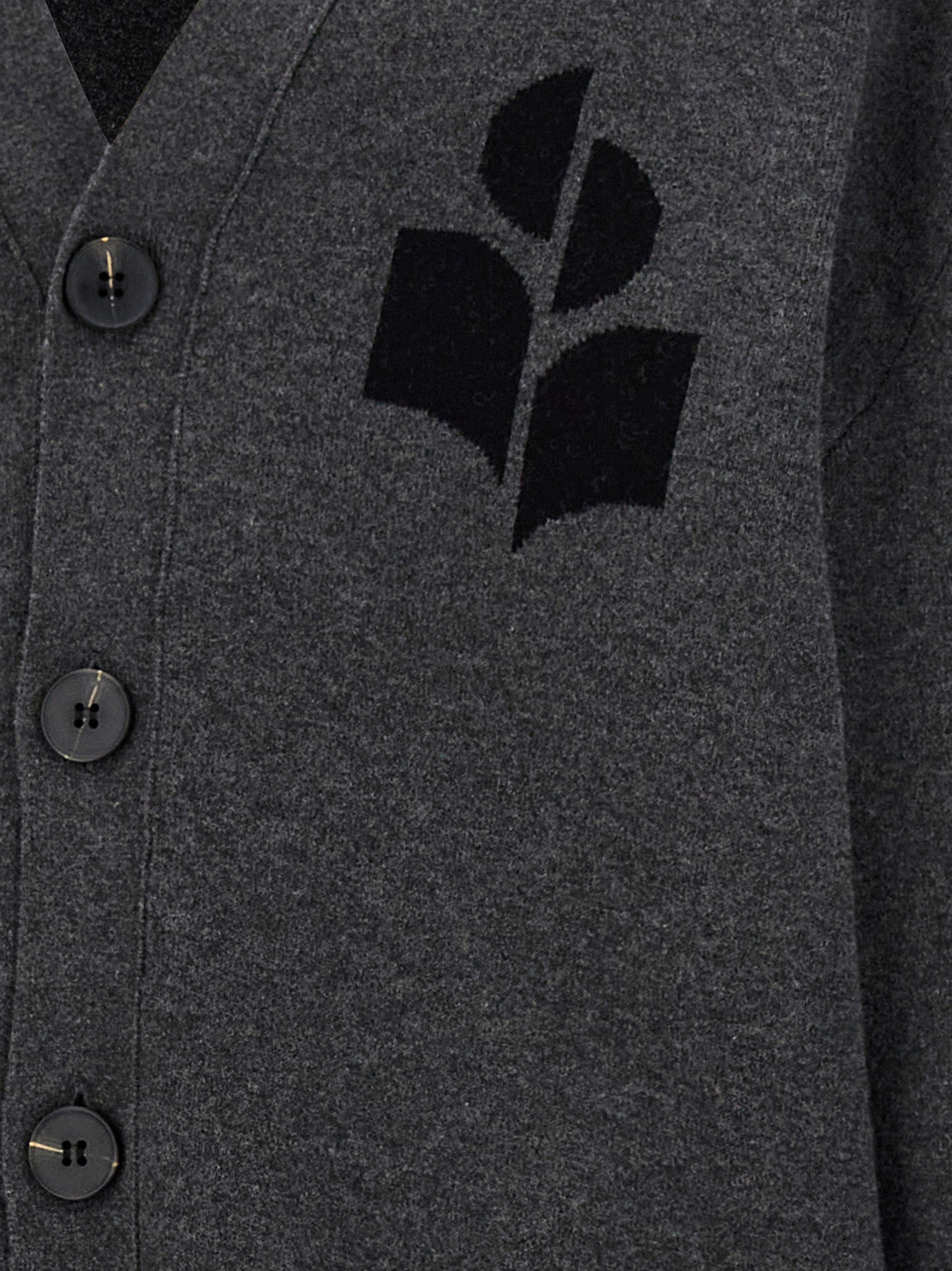 MARANT Gray Cotton Cardigan