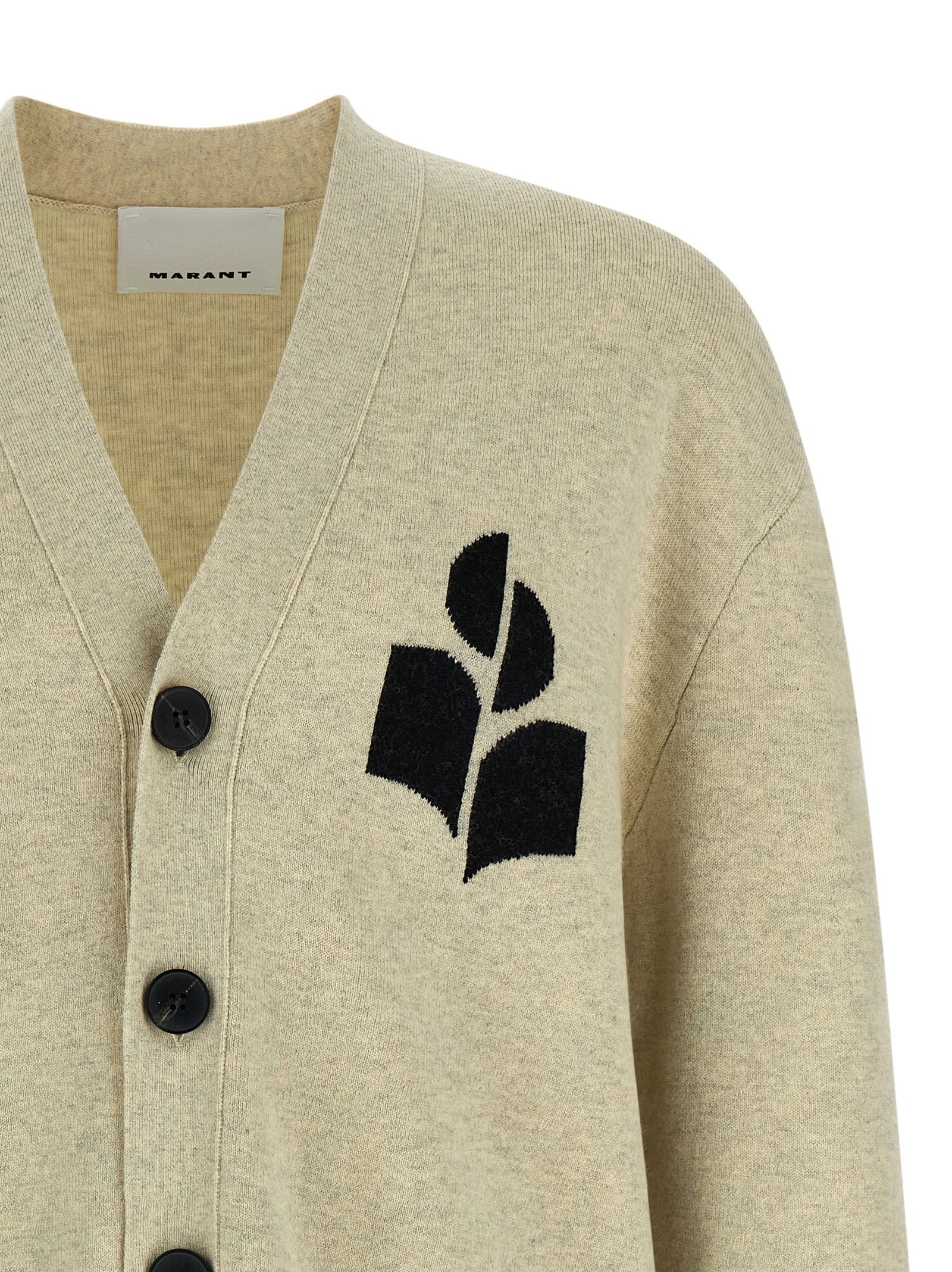 MARANT Gray Cotton Cardigan