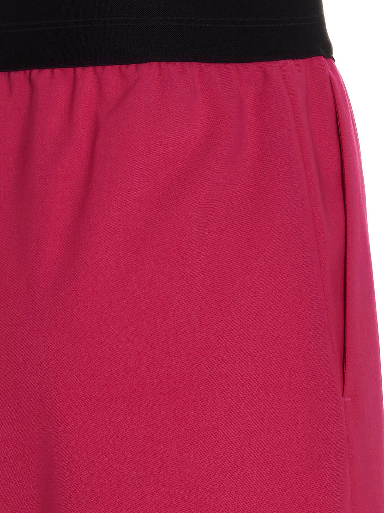 MSGM Fuchsia Virgin Wool Bermuda Shorts