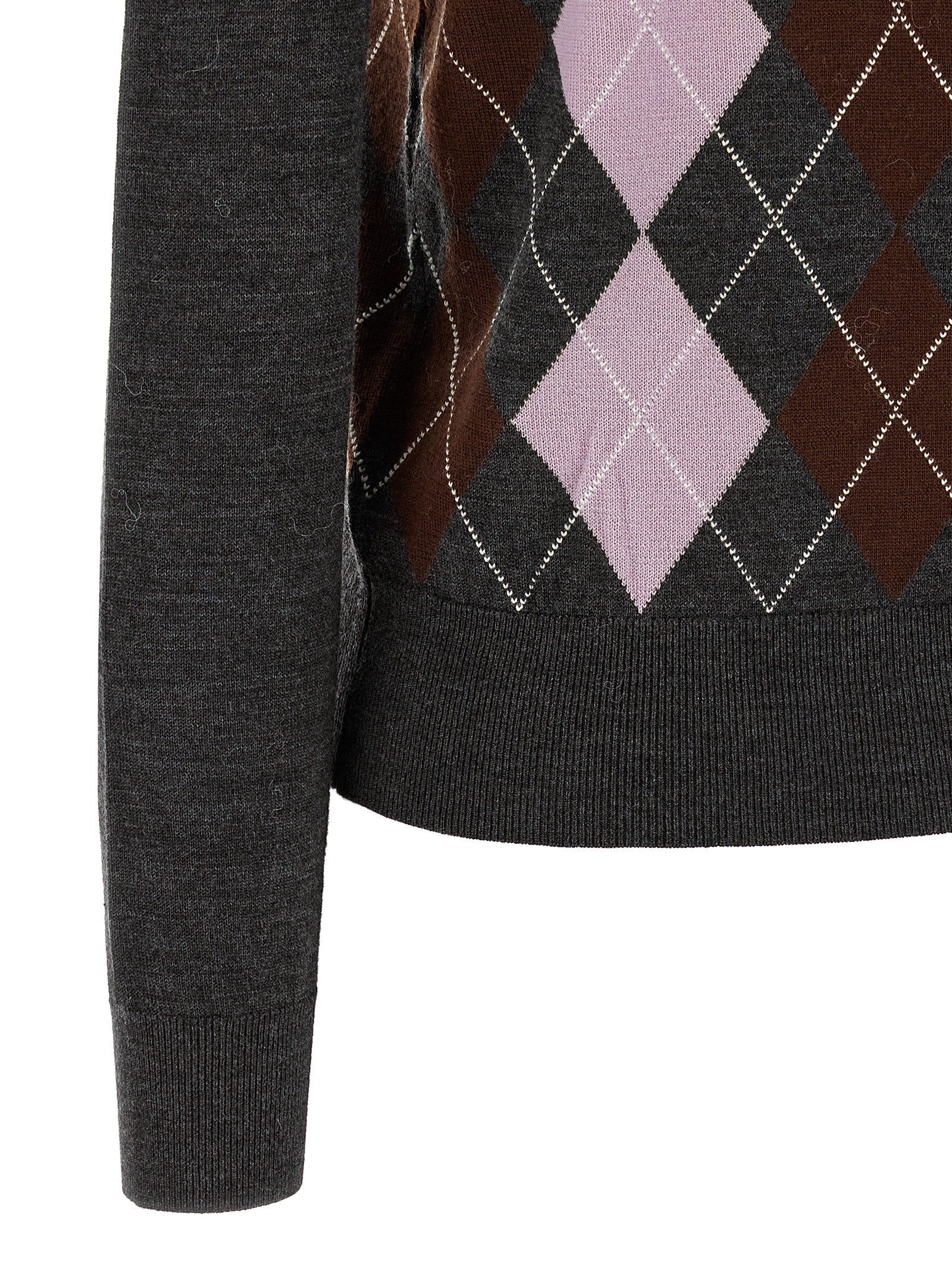 Self-Portrait Gray Wool Cardigan