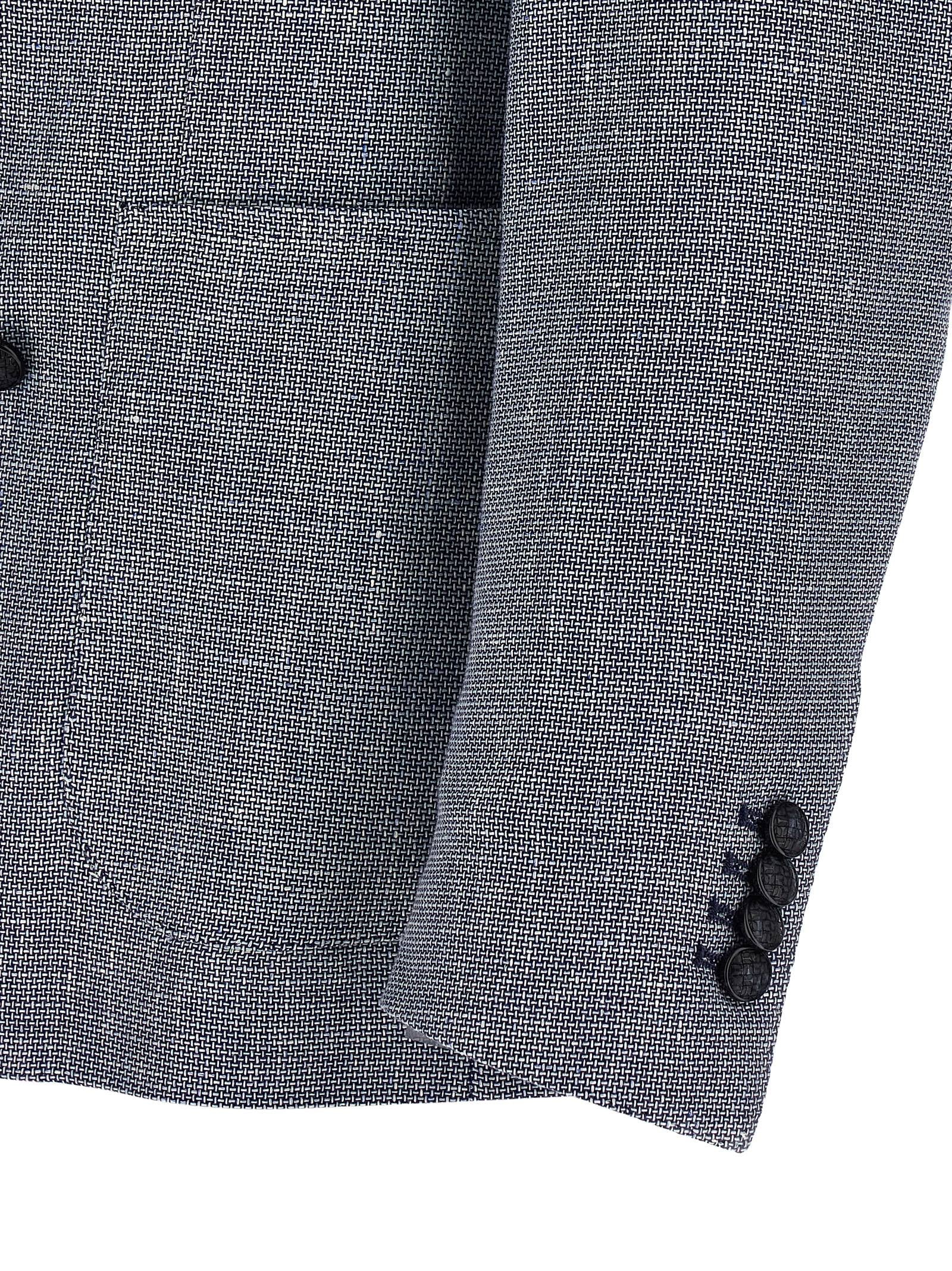 Tagliatore Blue Linen Blazer
