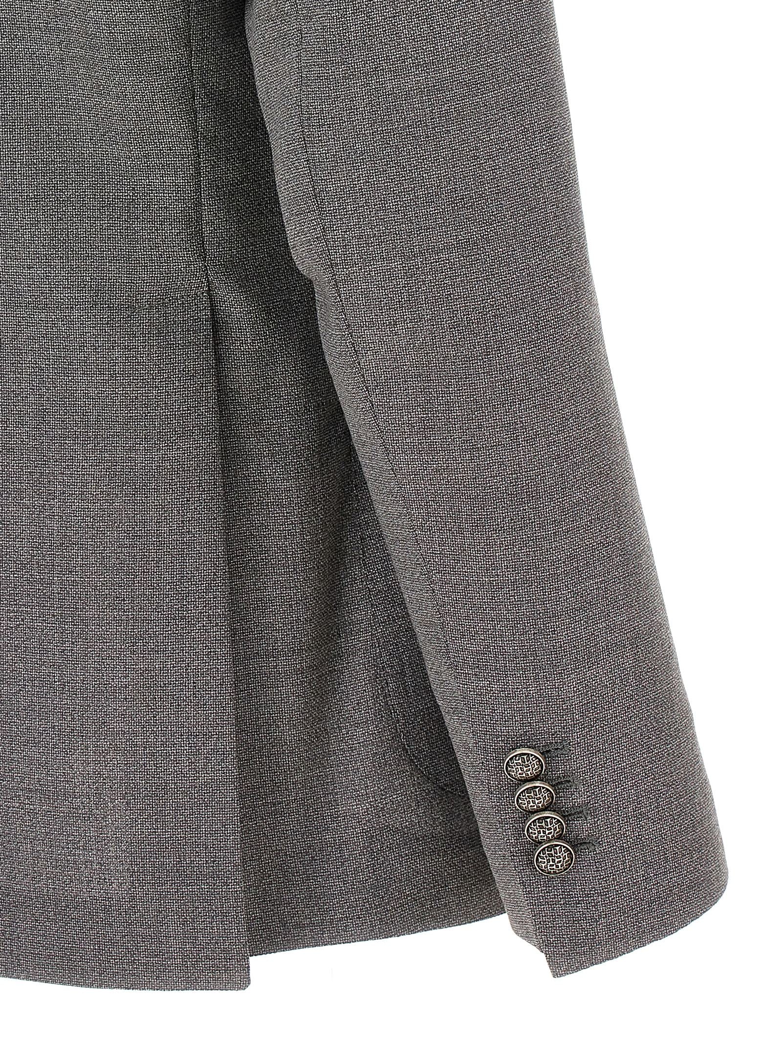 Tagliatore Gray Virgin Wool Blazer
