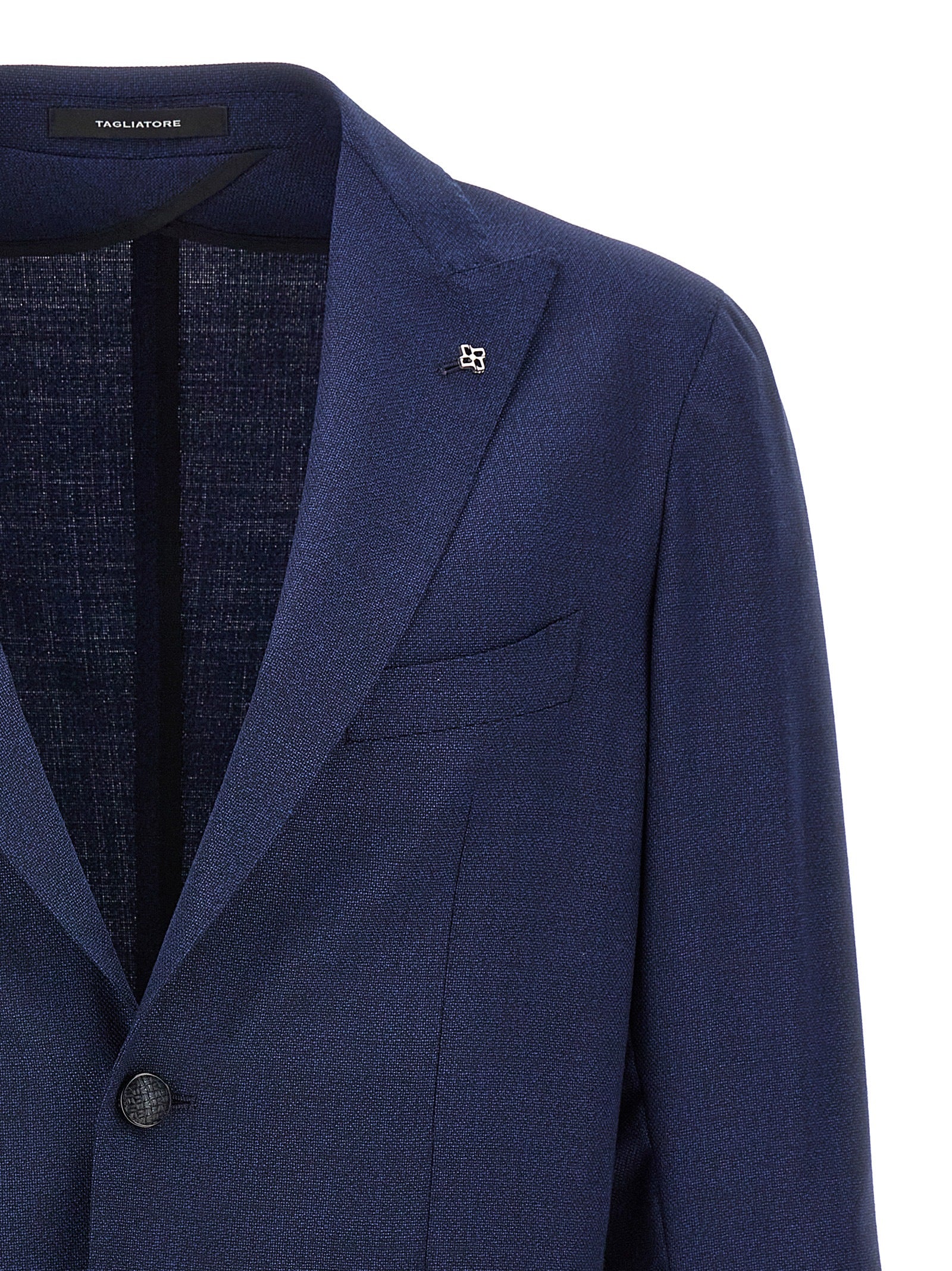 Tagliatore Blue Virgin Wool Blazer