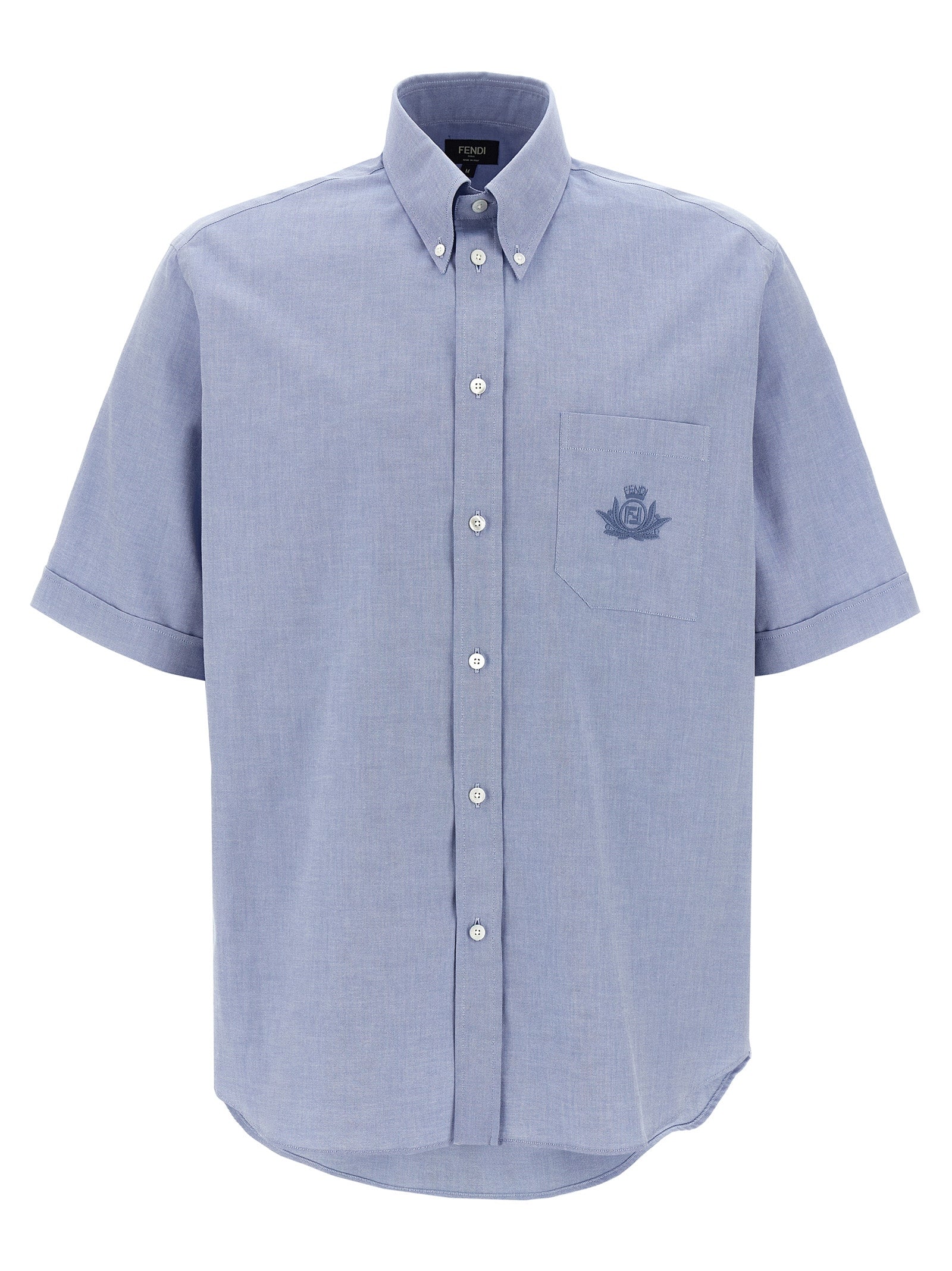 Fendi Blue Cotton Blouse