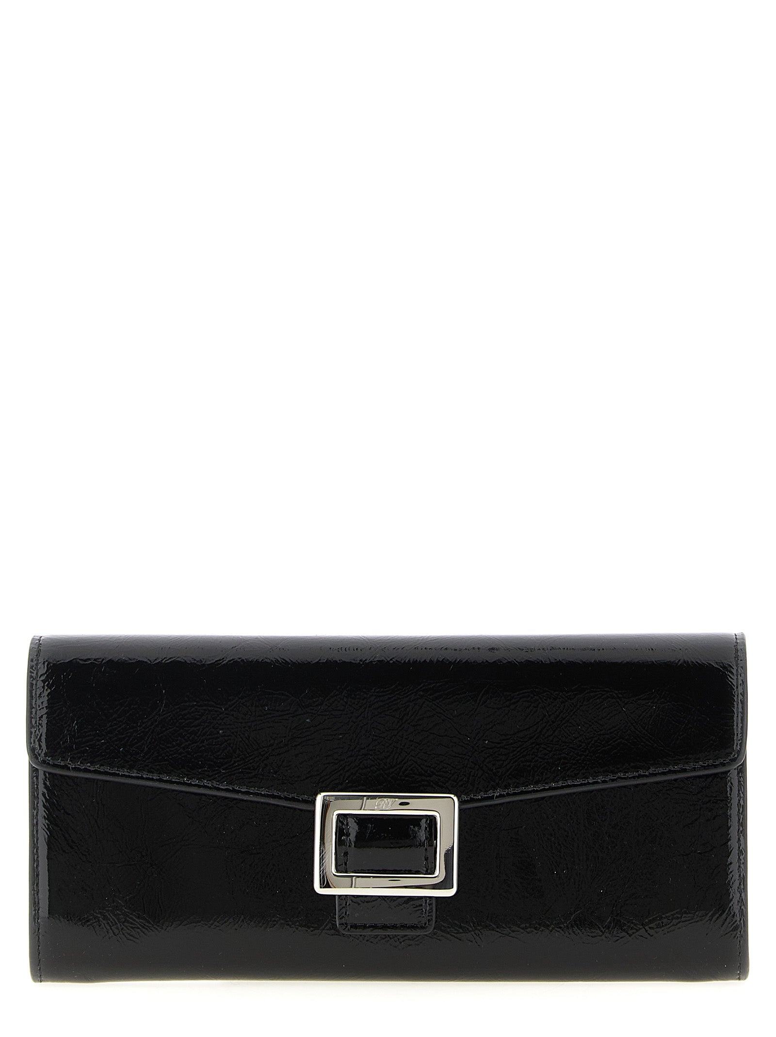 Roger Vivier Black Calfskin Cardholder