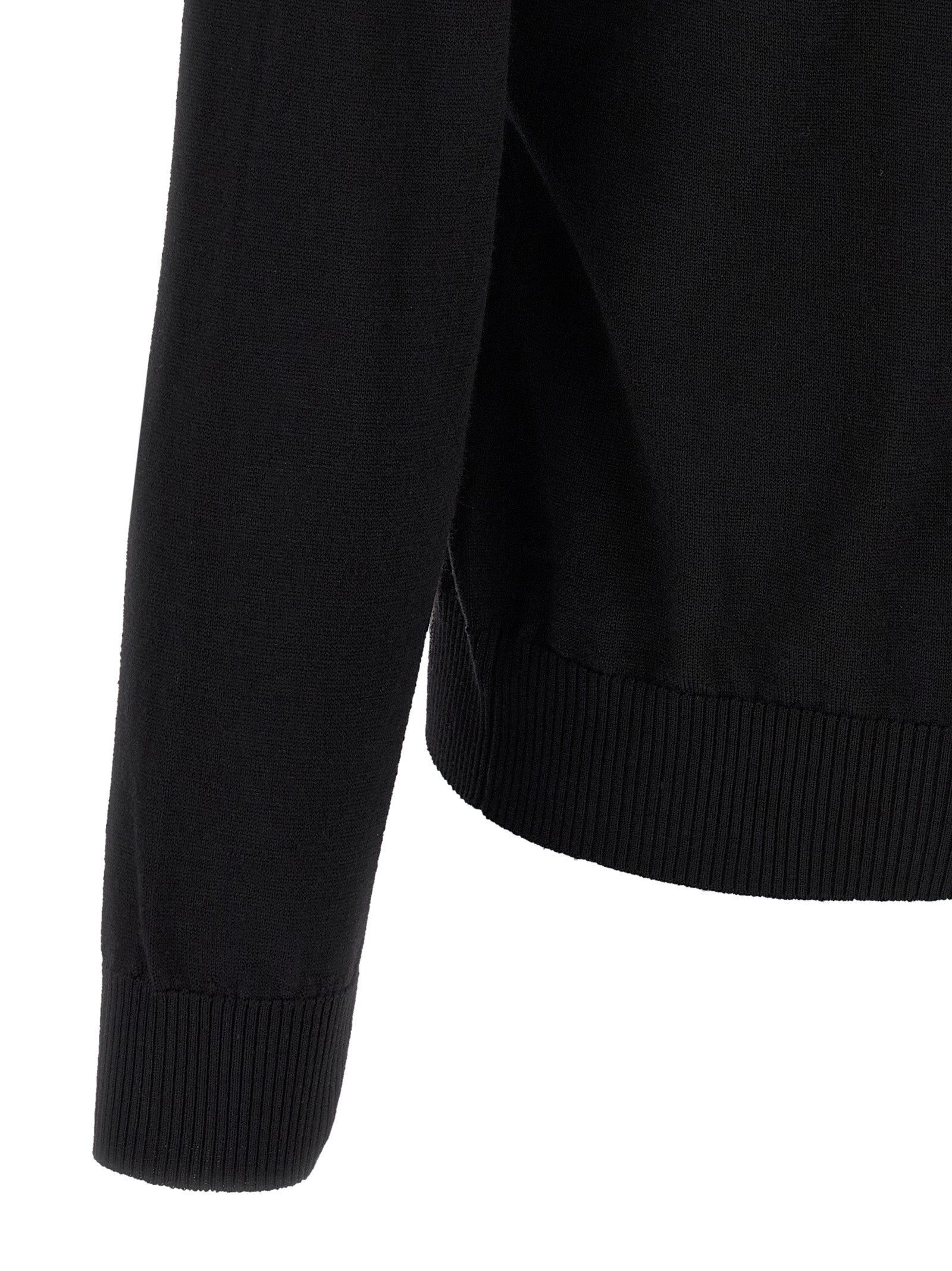 Fendi Black Virgin Wool Cardigan