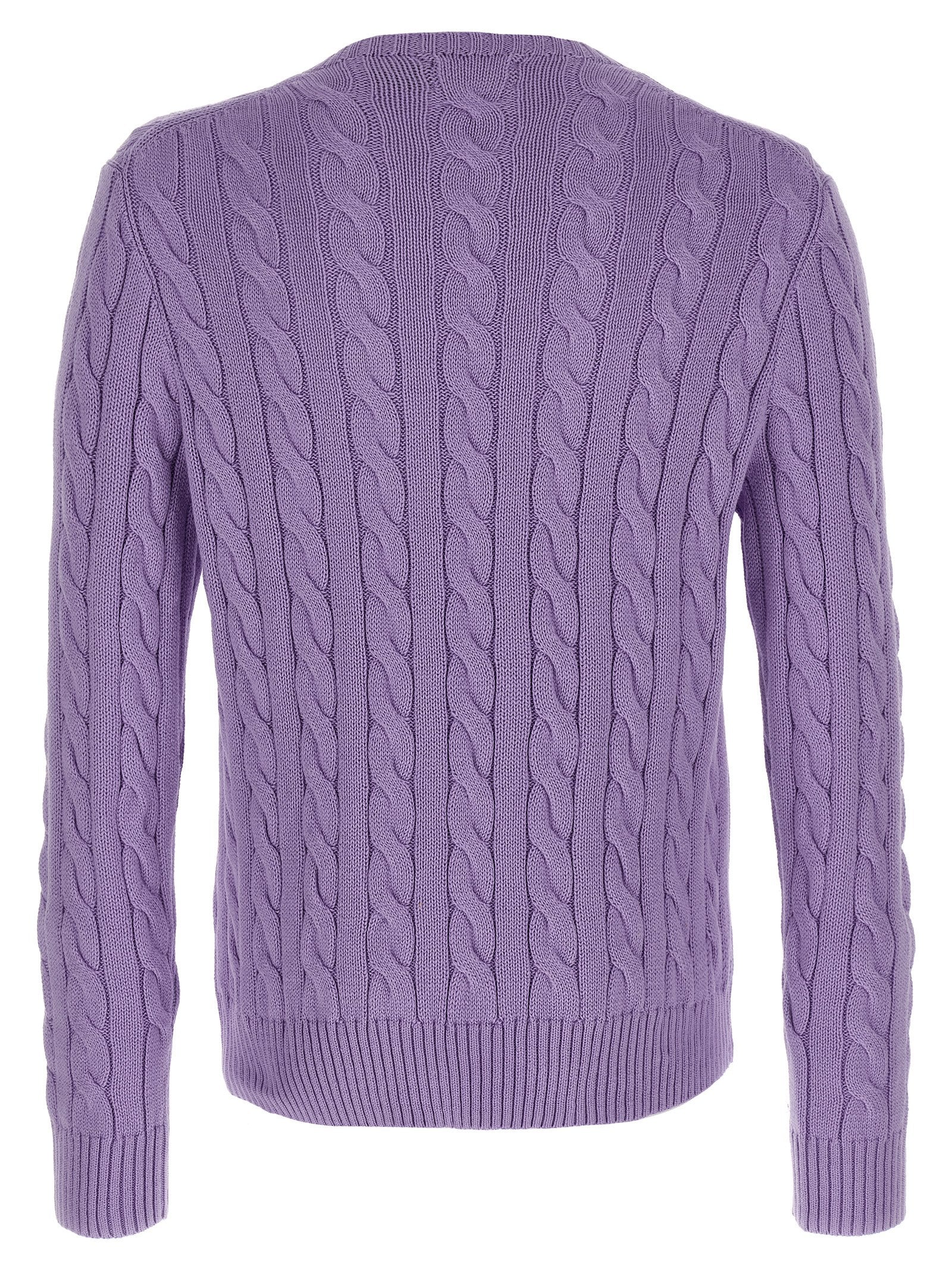 Polo Ralph Lauren Purple Cotton Cardigan