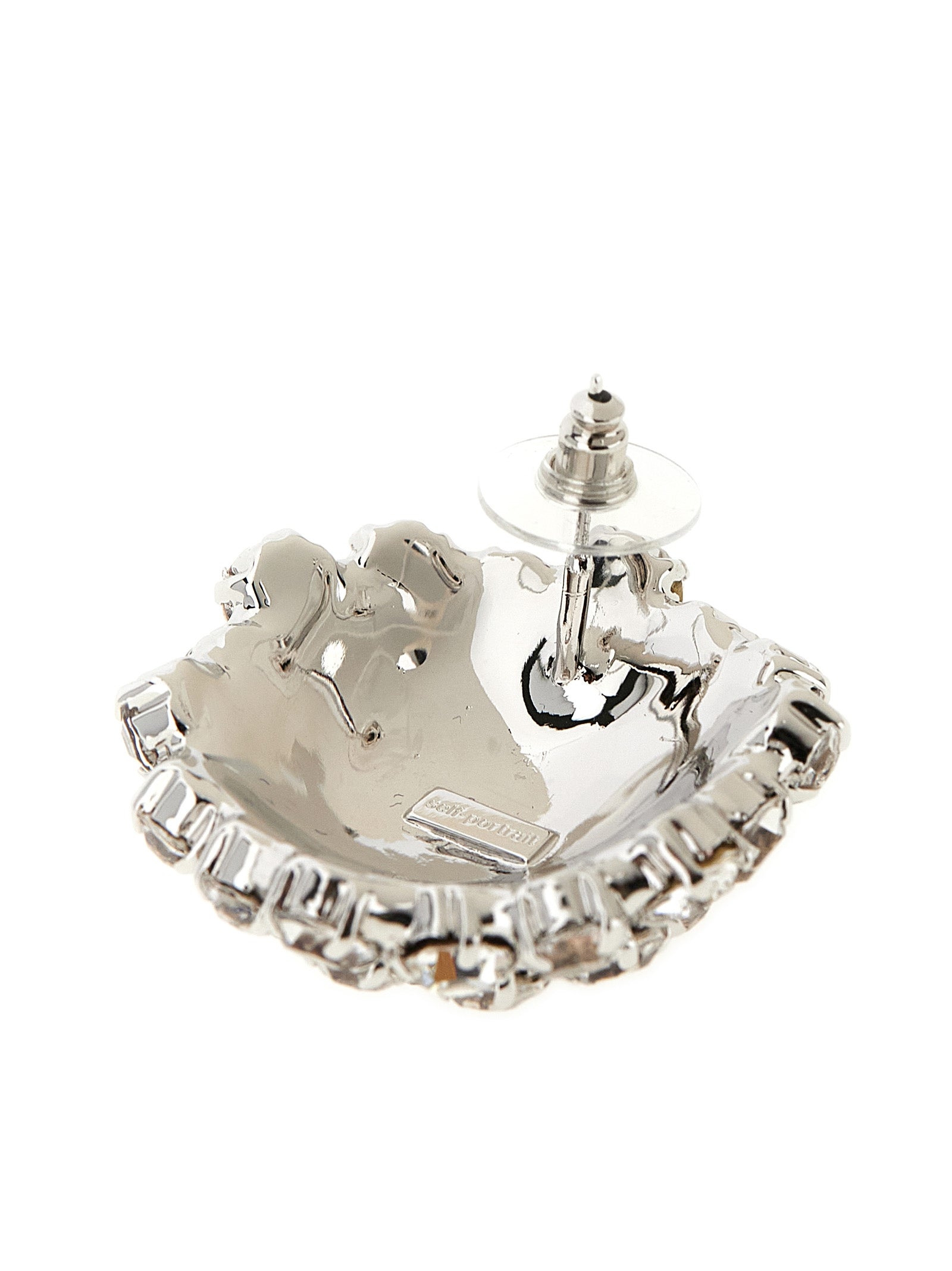 Self-Portrait Silver Brass Earrings