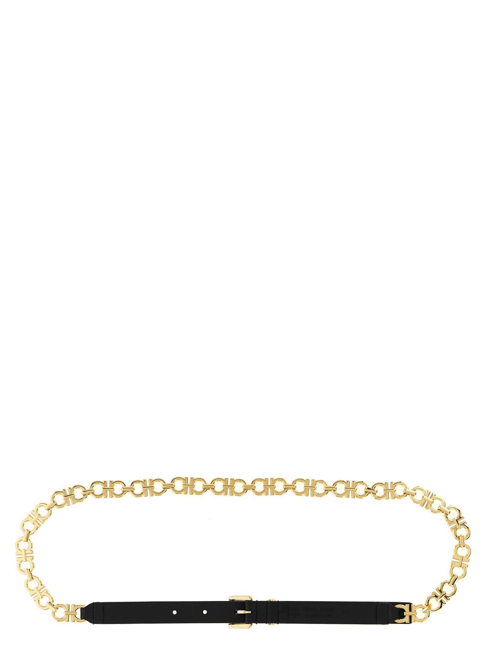 Ferragamo Black Calfskin Belt