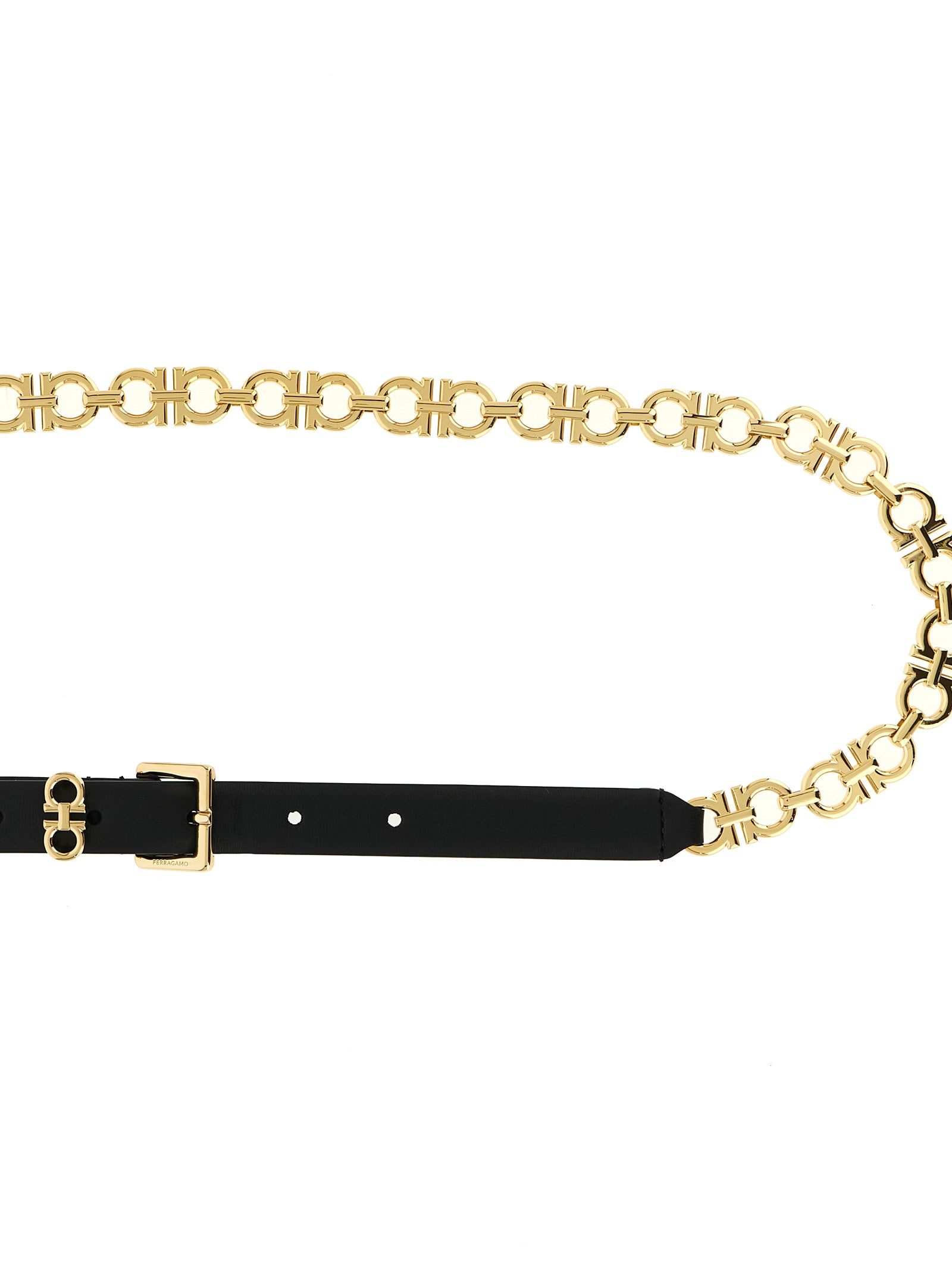 Ferragamo Black Calfskin Belt