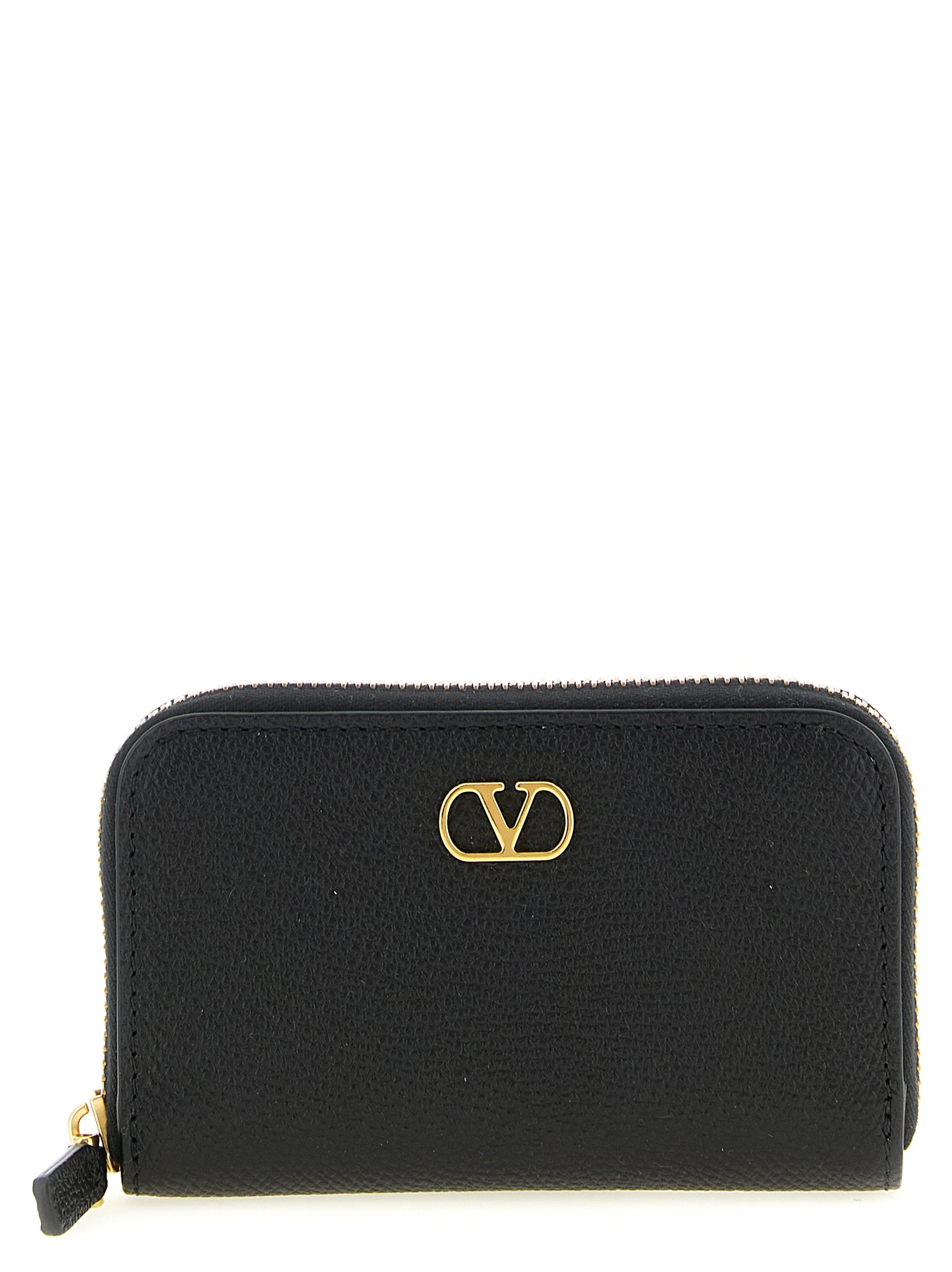 Valentino Garavani Black Calfskin Cardholder