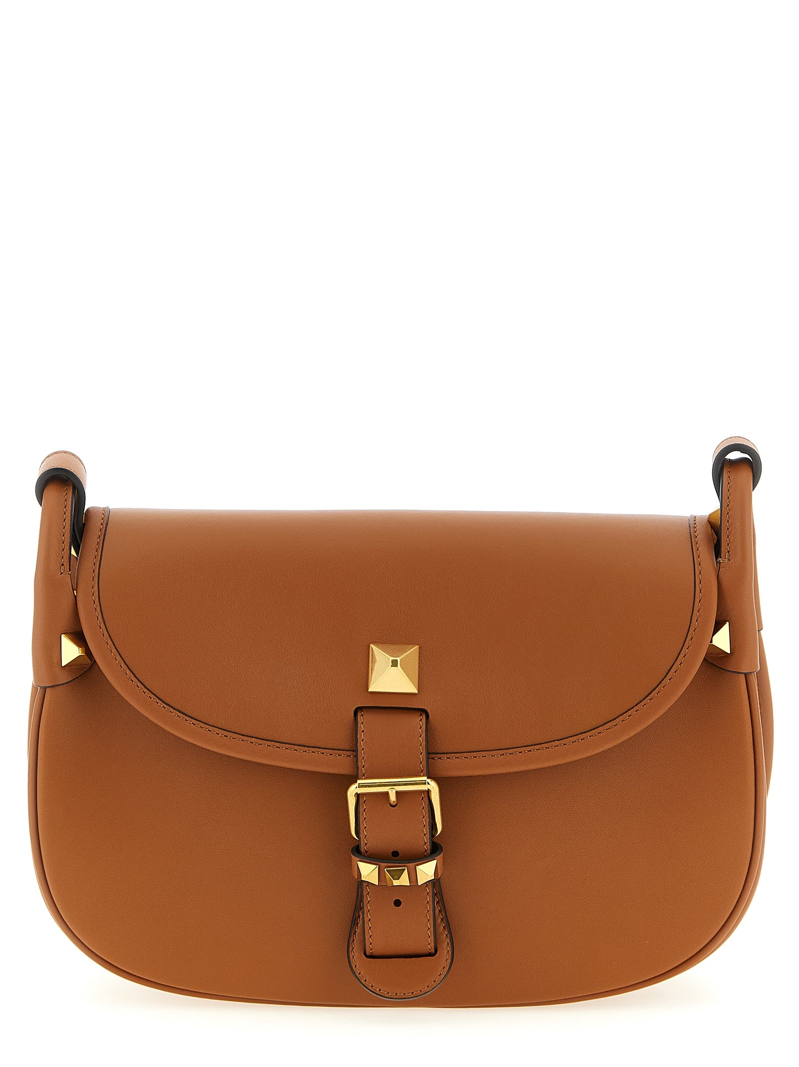 Valentino Garavani Brown Calfskin Shoulder Bag