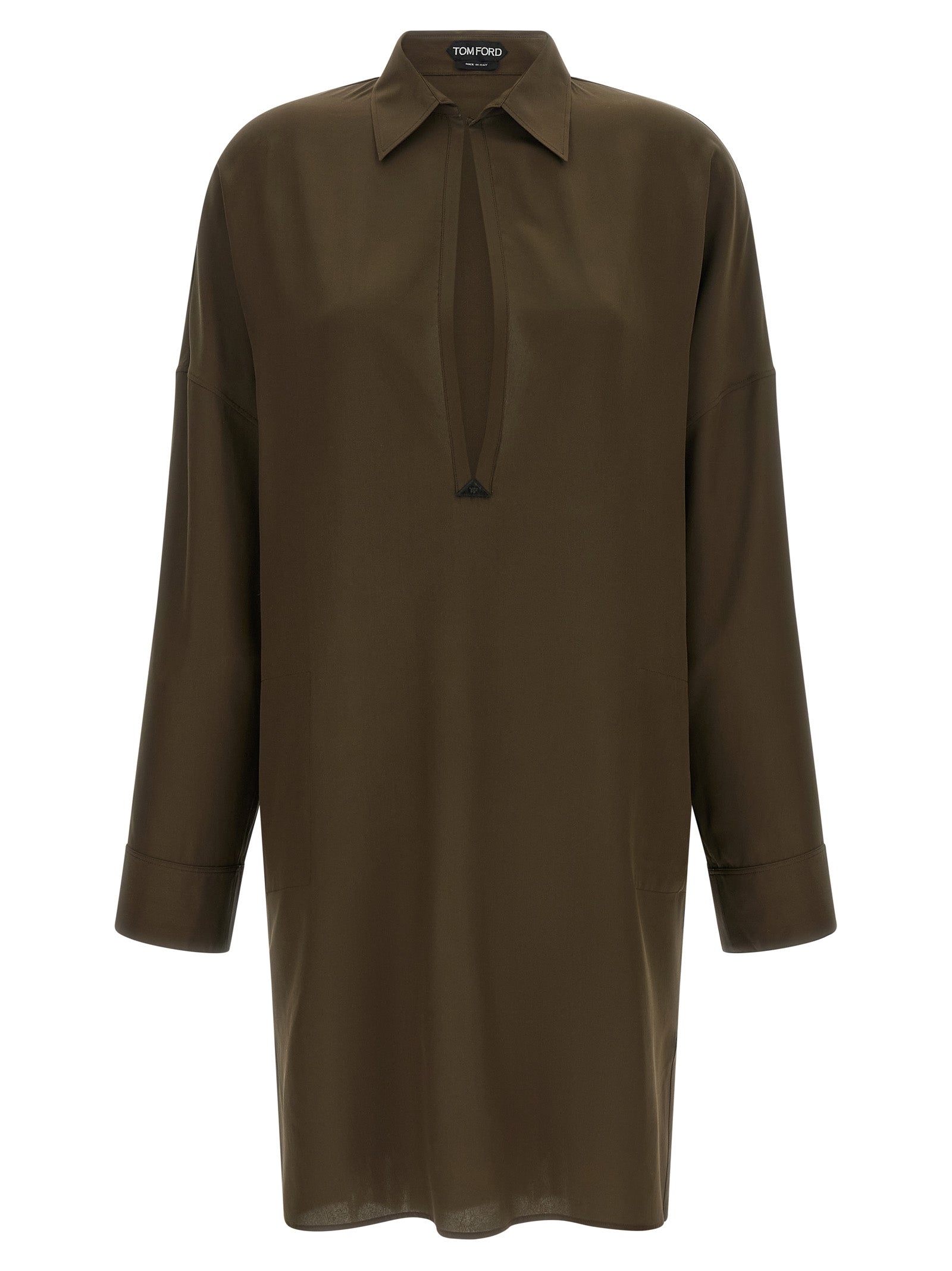 Tom Ford Bicolor Silk Midi Dress