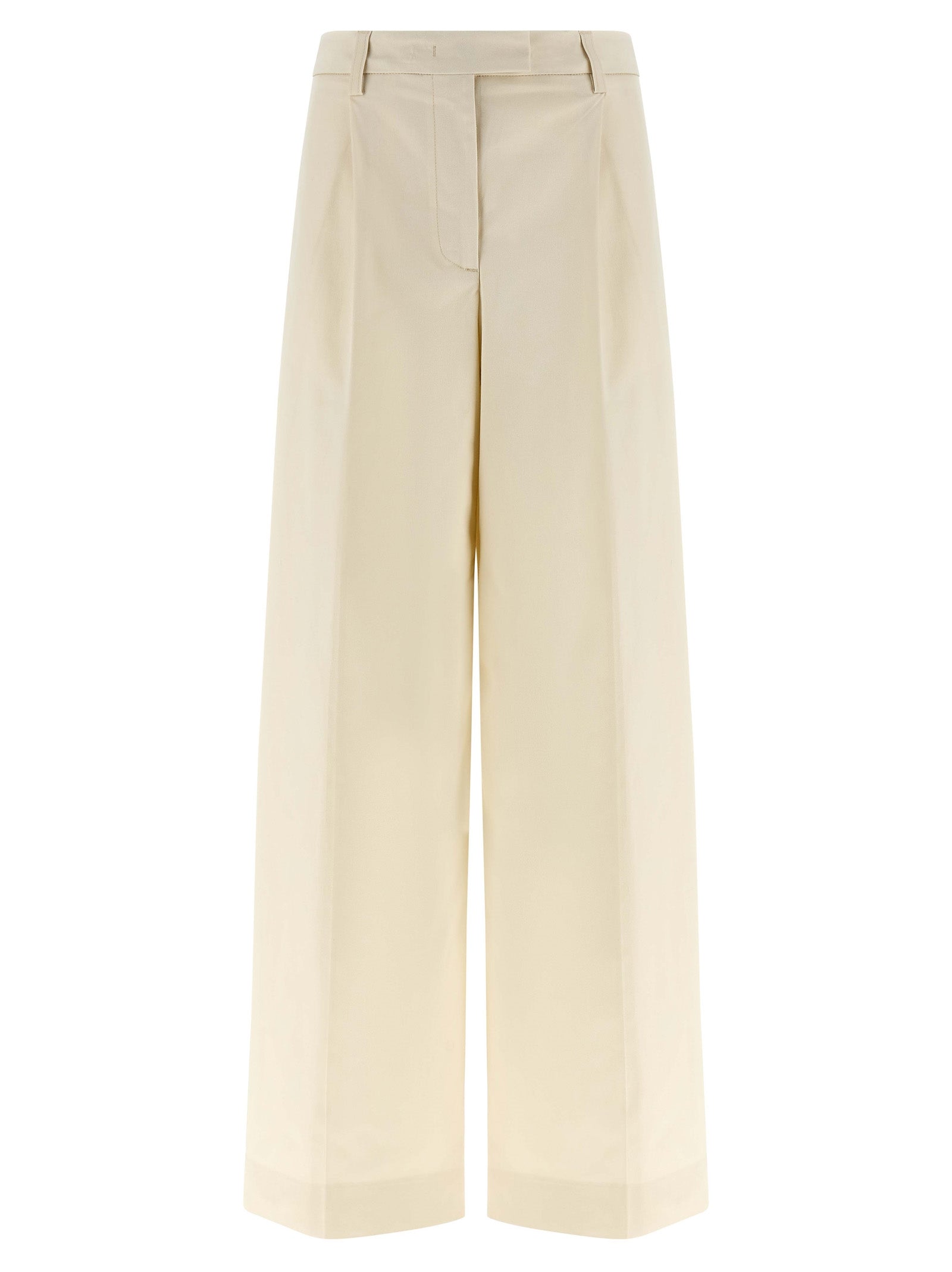 THELATEST White Cotton Casual Pants