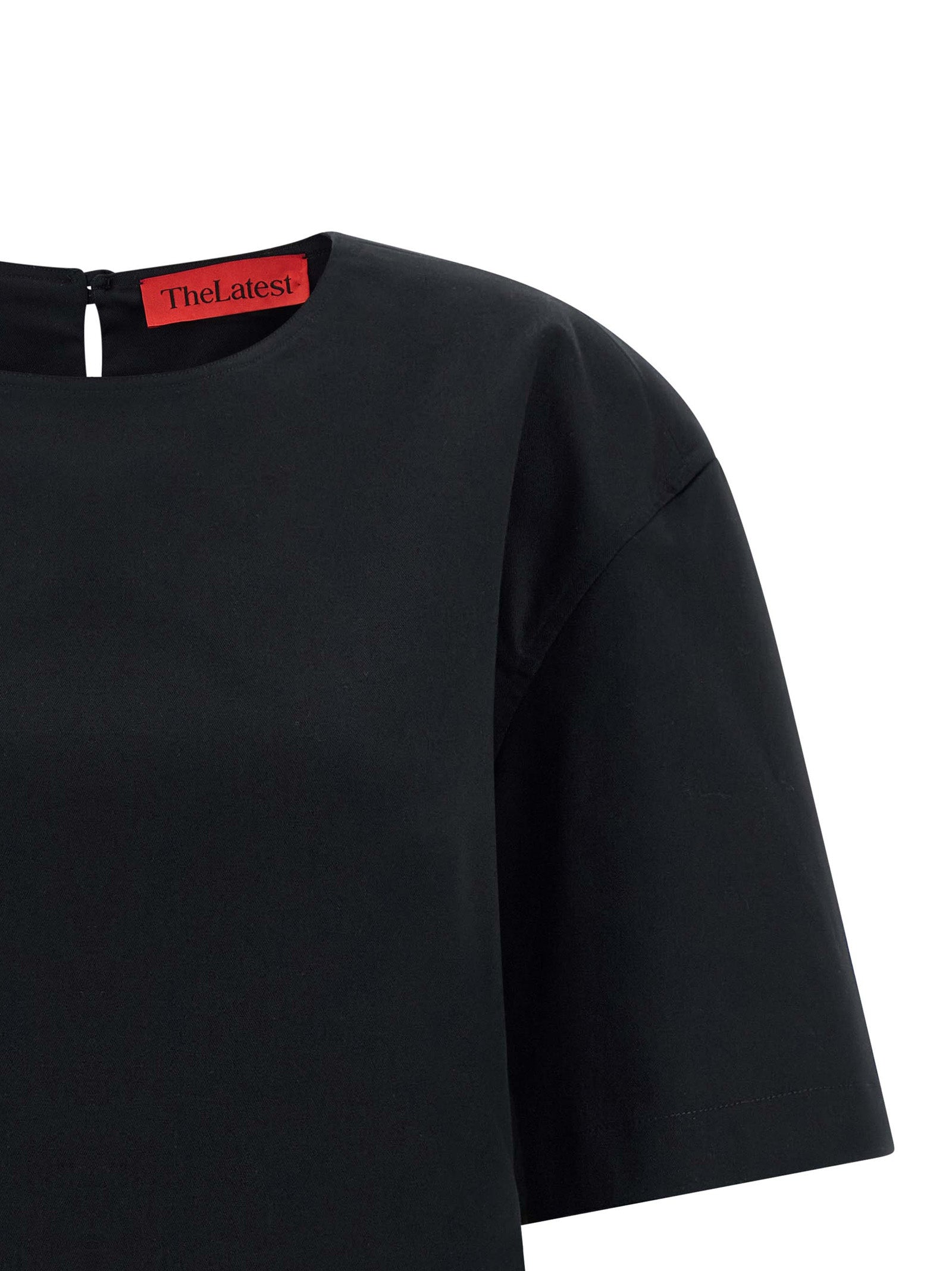 THELATEST Black Cotton T-Shirt