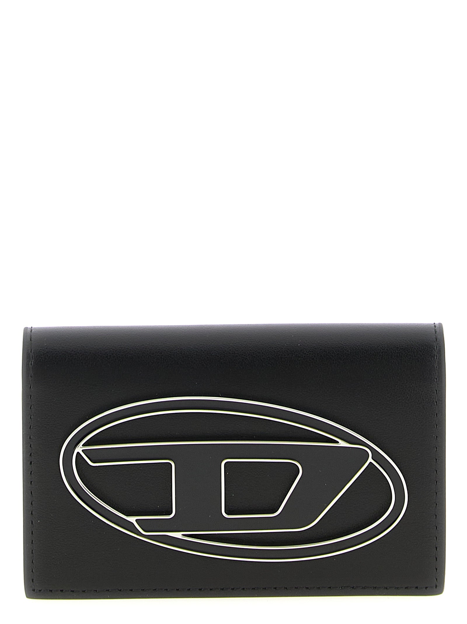 Diesel Black Leather Cardholder
