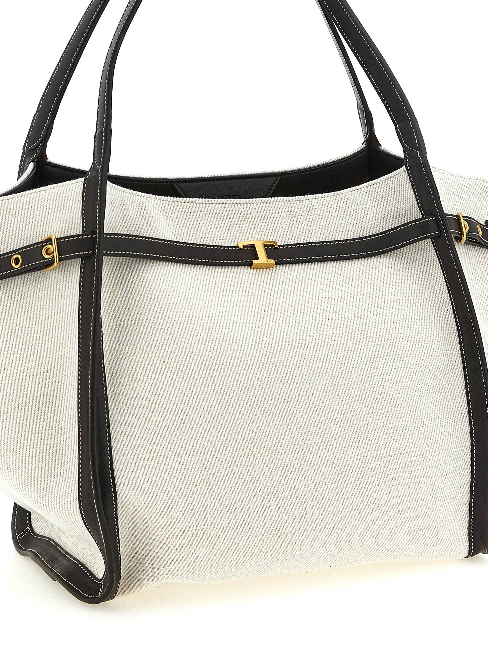 Tod's Multicolor Linen Tote Bag