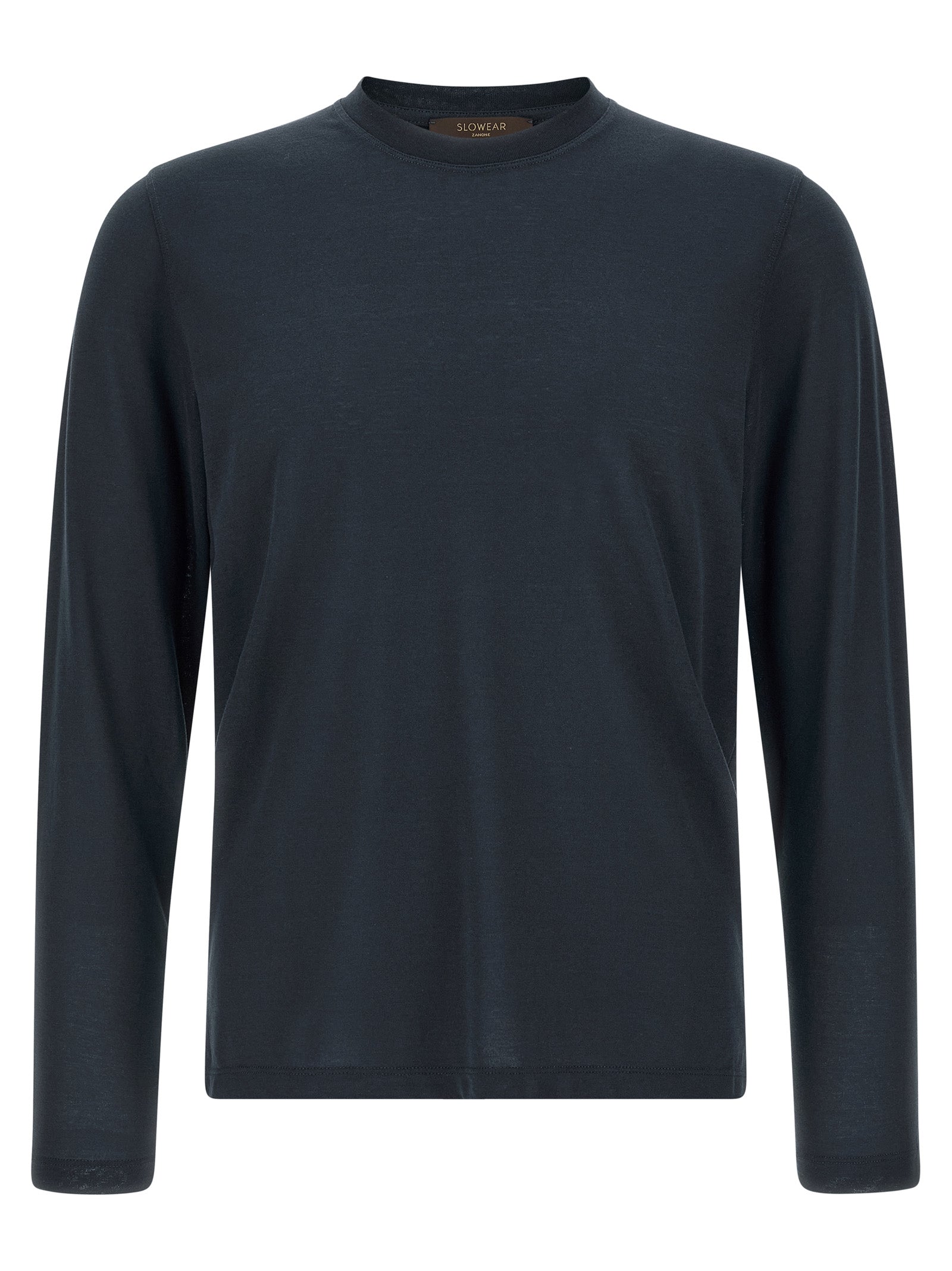 ZANONE Blue Cotton T-Shirt