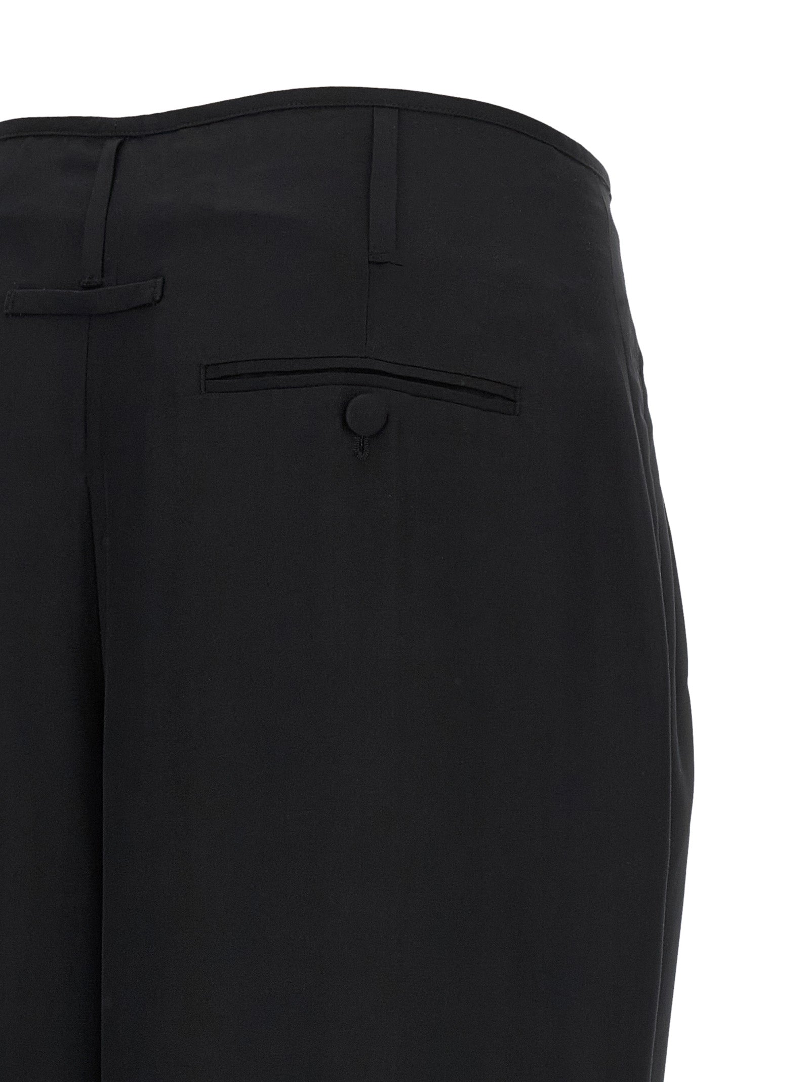 Darkpark Black Viscose Casual Pants
