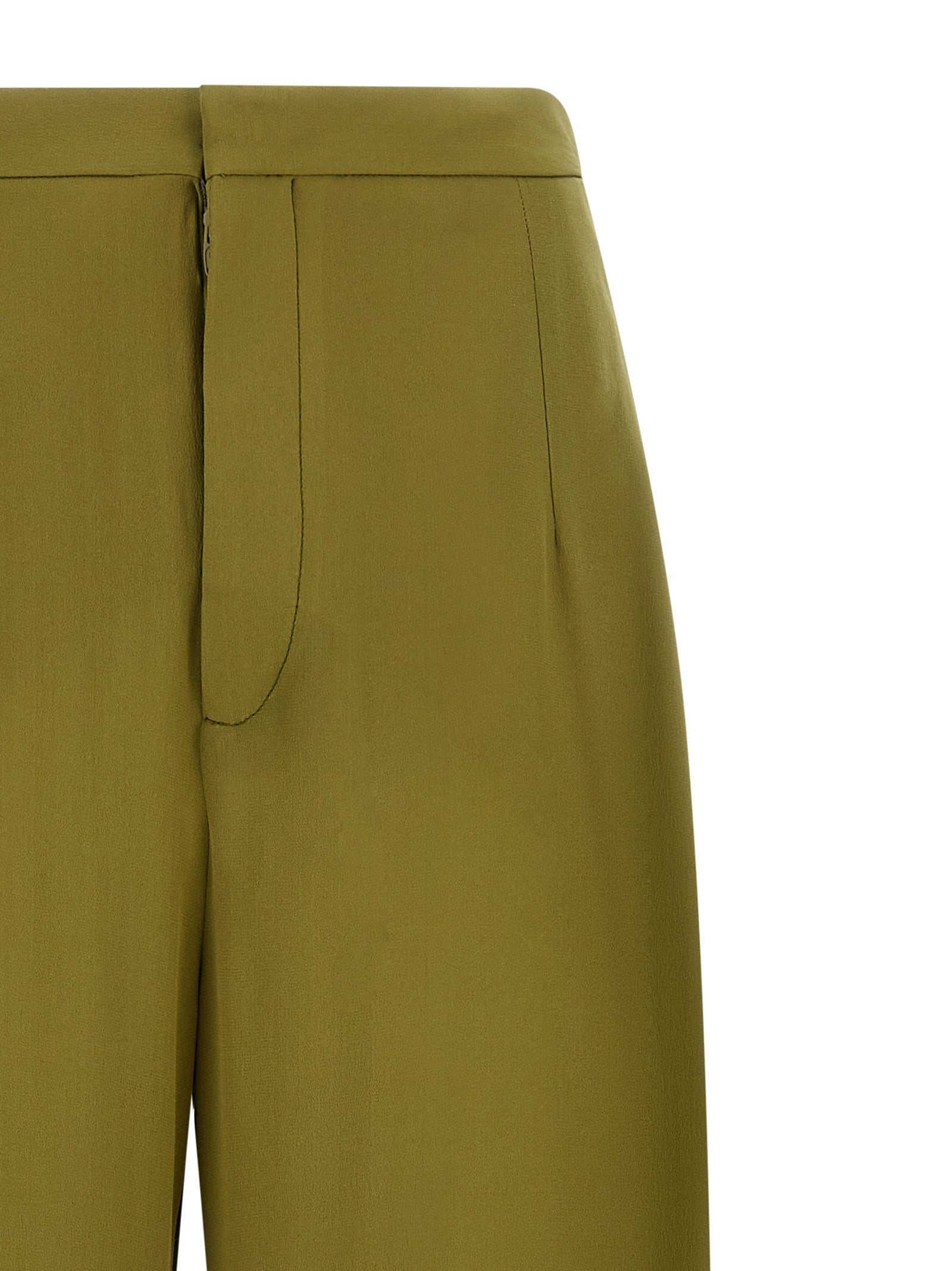 MAISON JEJIA Bicolor Silk Casual Pants