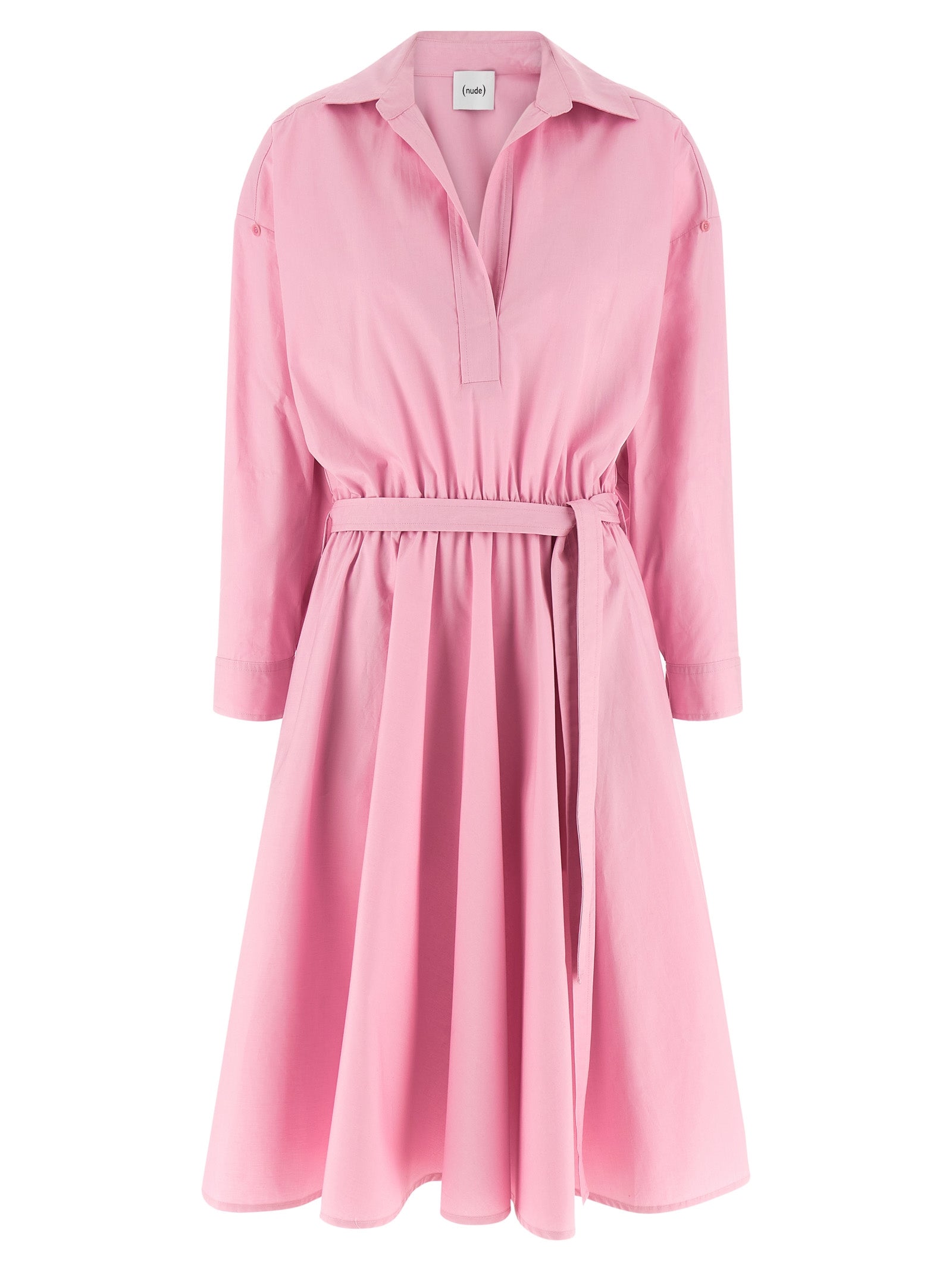 NUDE Multicolor Cotton Midi Dress