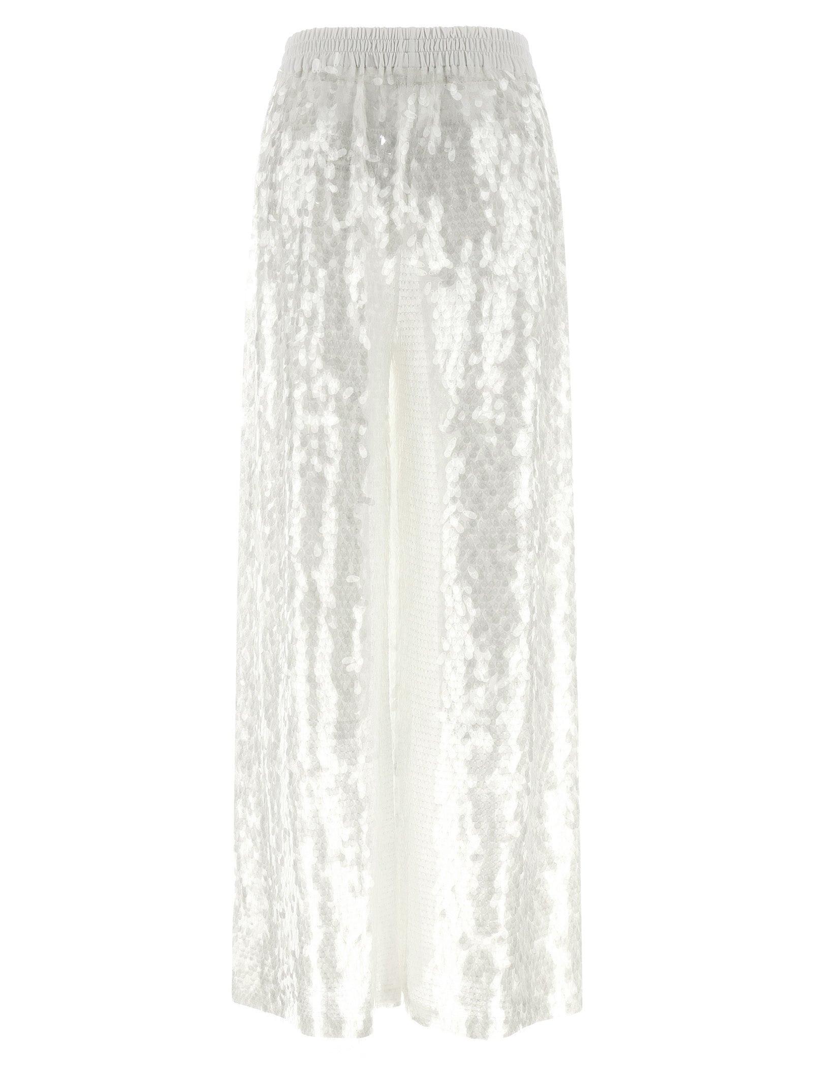 Norma Kamali White Nylon Casual Pants