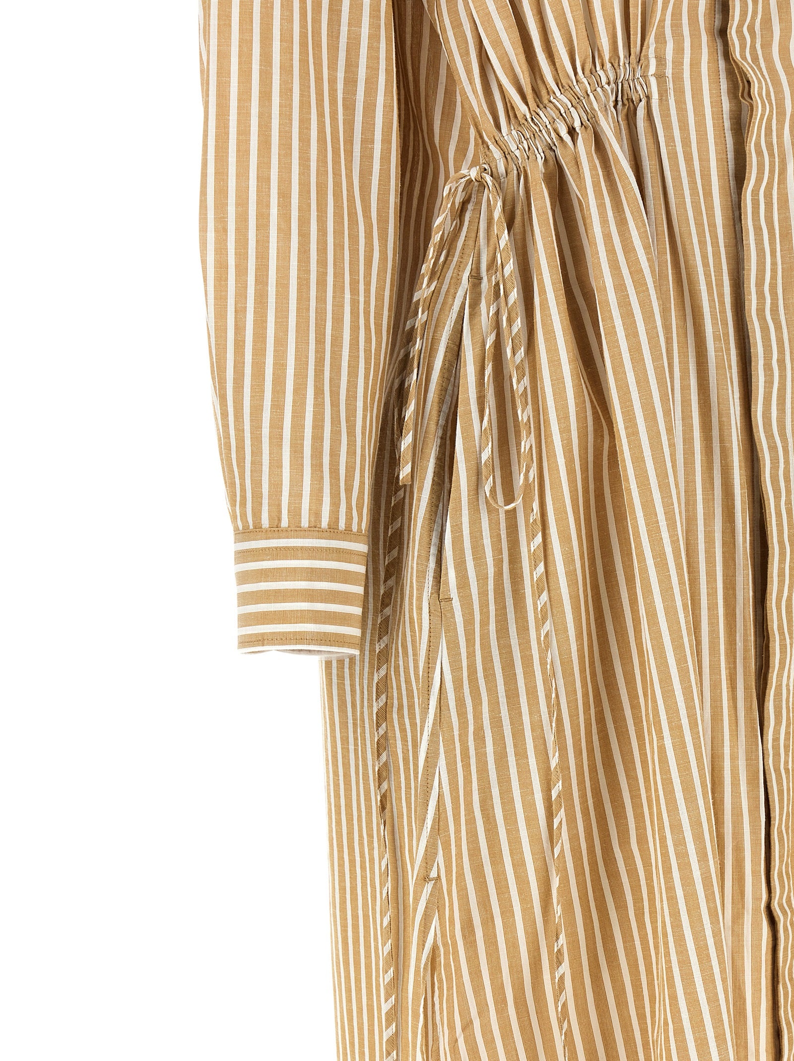 Polo Ralph Lauren Beige Cotton Midi Dress
