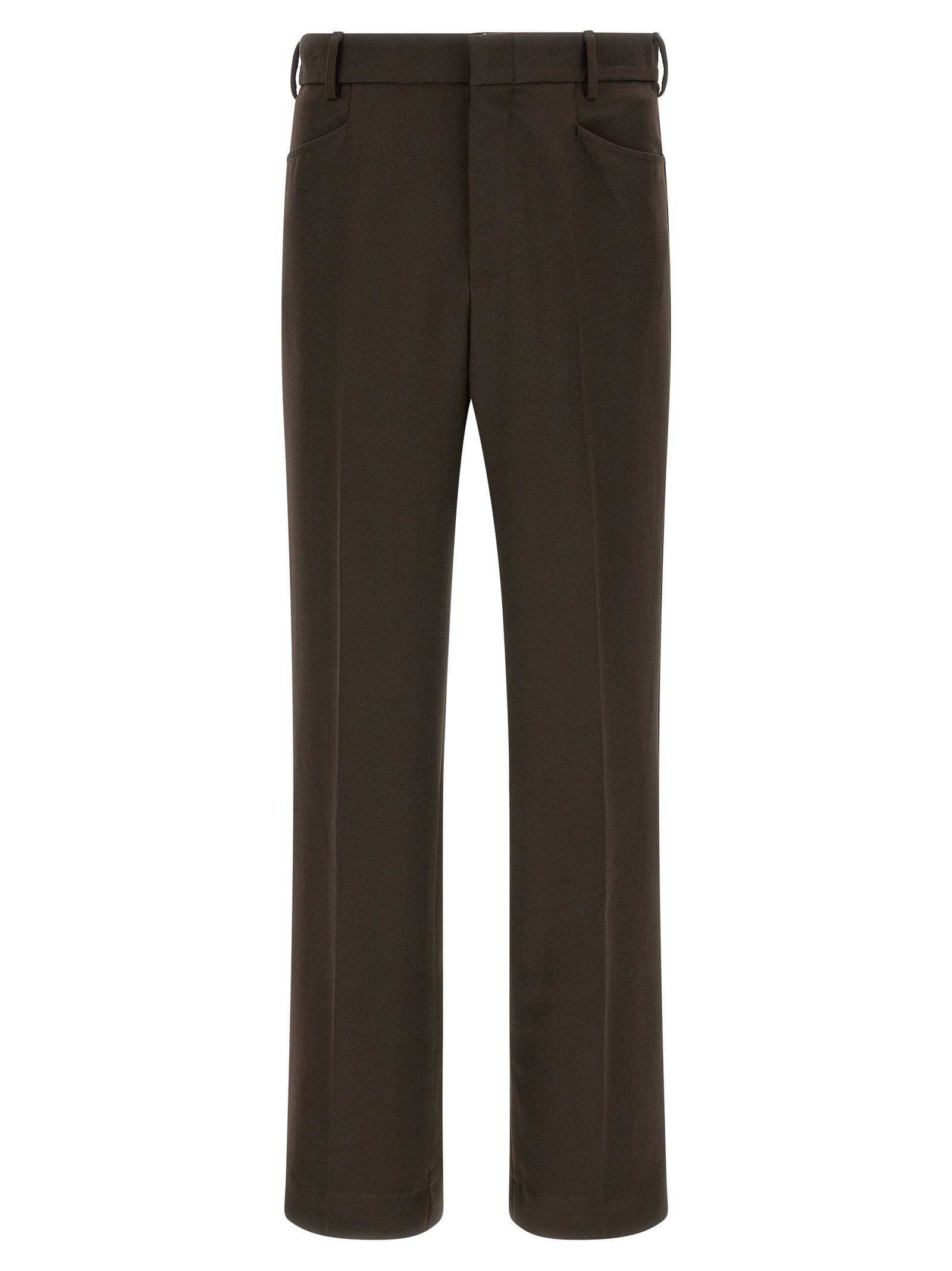 SECOND/LAYER Brown Polyester Casual Pants