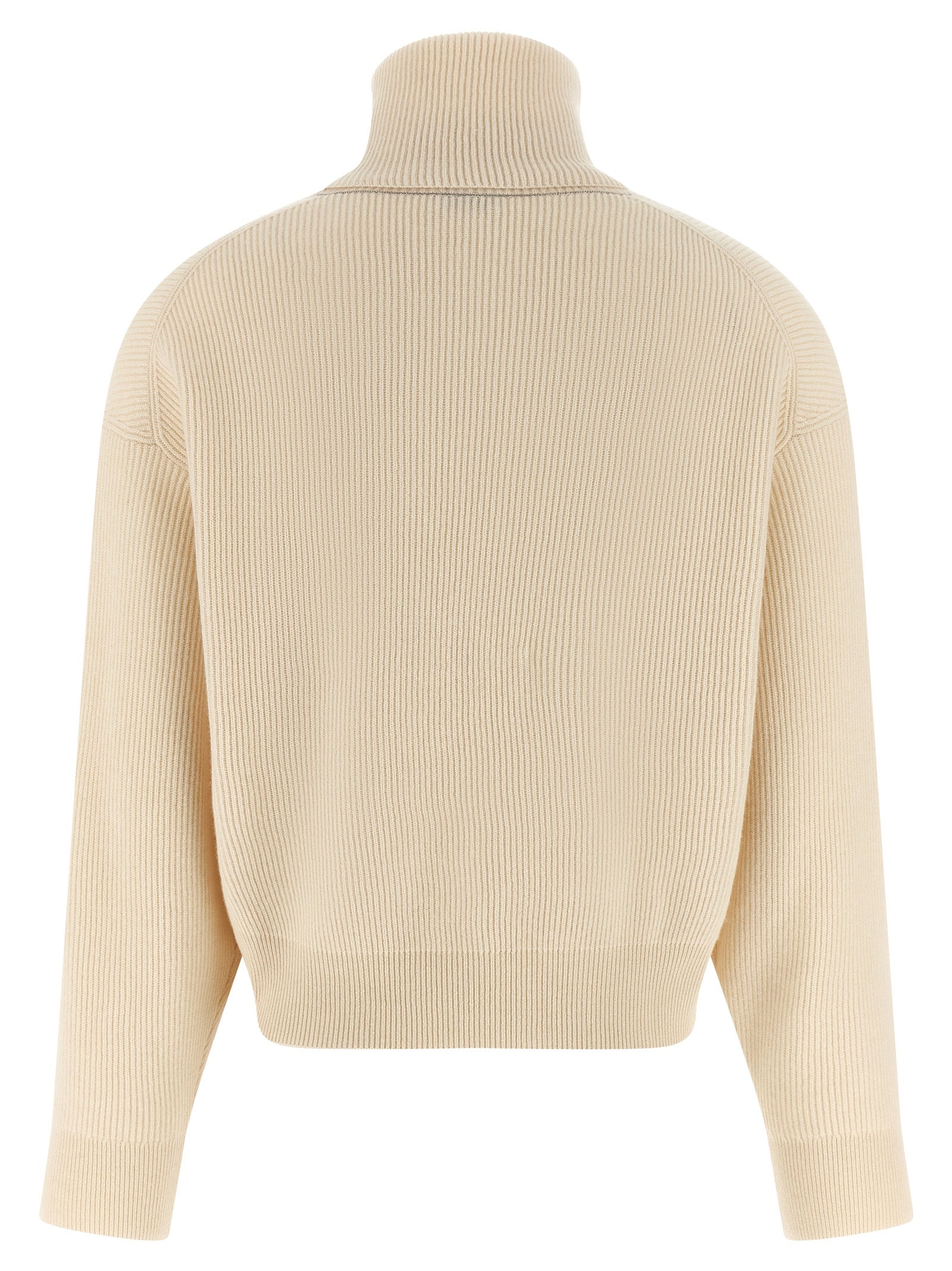 Brunello Cucinelli White Virgin Wool Cardigan