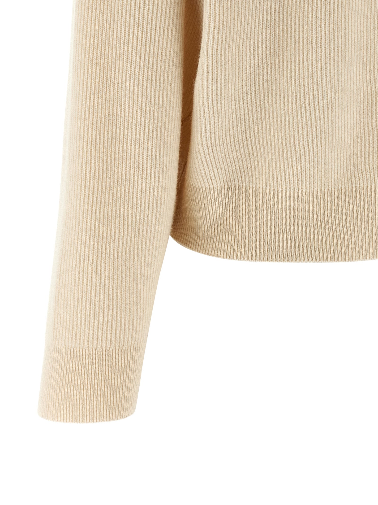 Brunello Cucinelli White Virgin Wool Cardigan