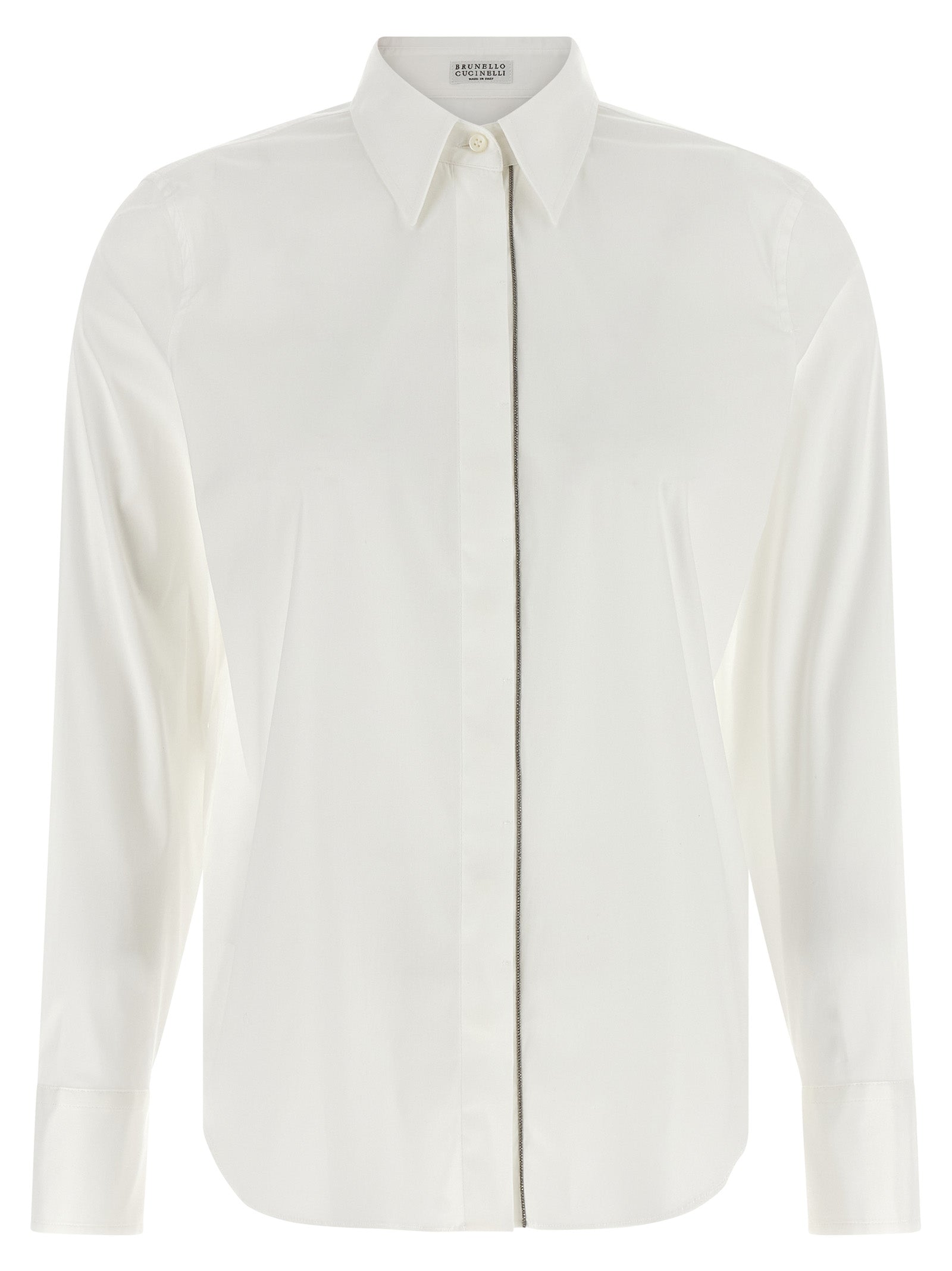 Brunello Cucinelli White Cotton Blouse
