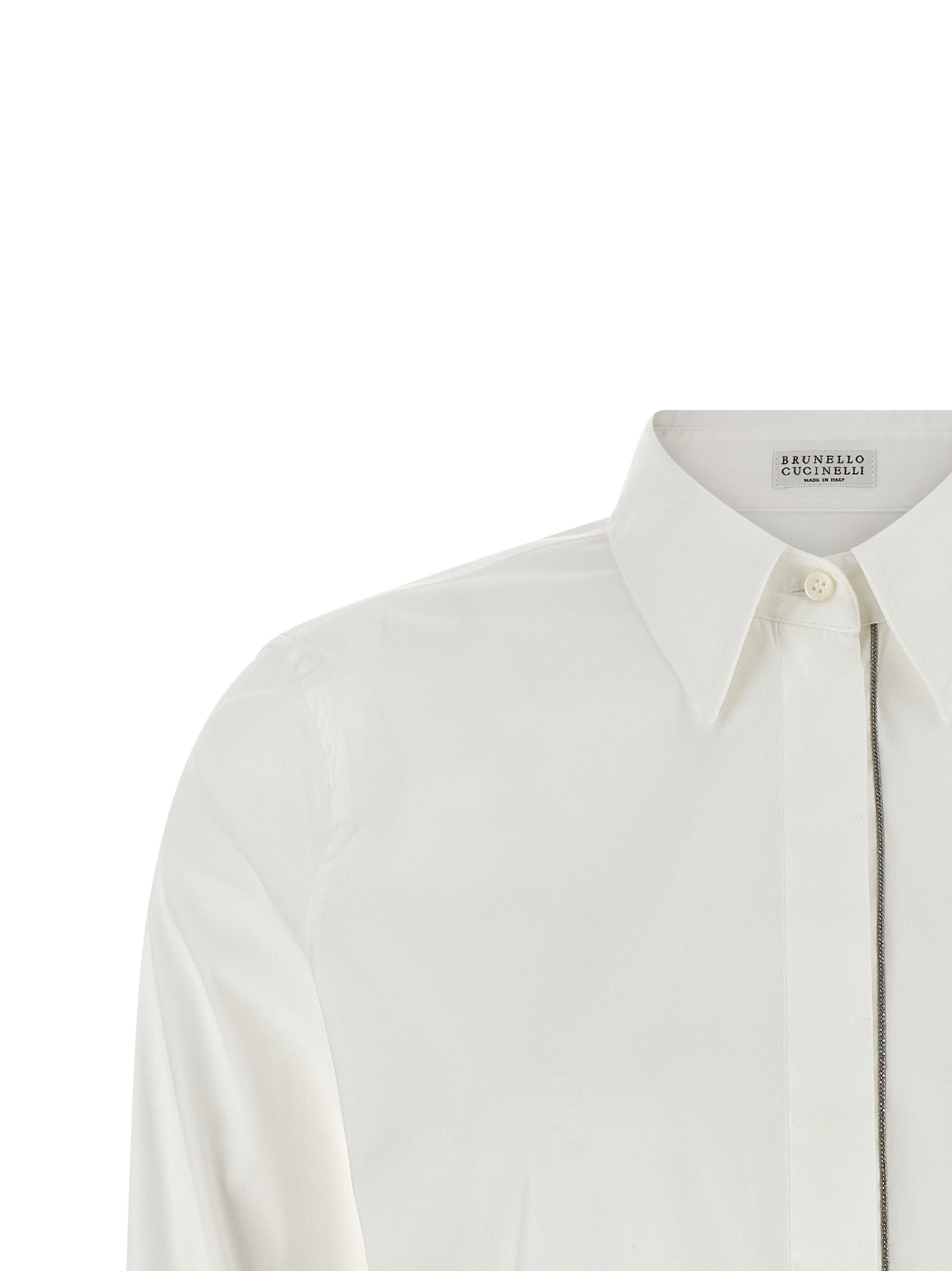 Brunello Cucinelli White Cotton Blouse