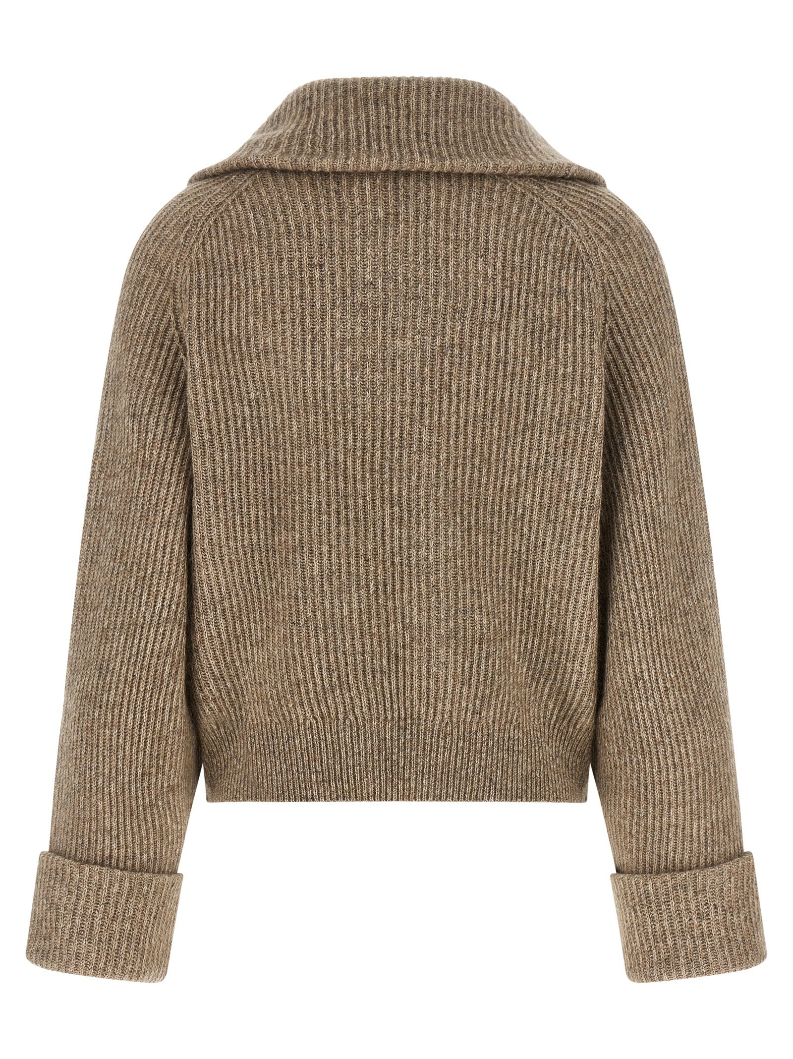 Brunello Cucinelli Beige Cashmere Cardigan
