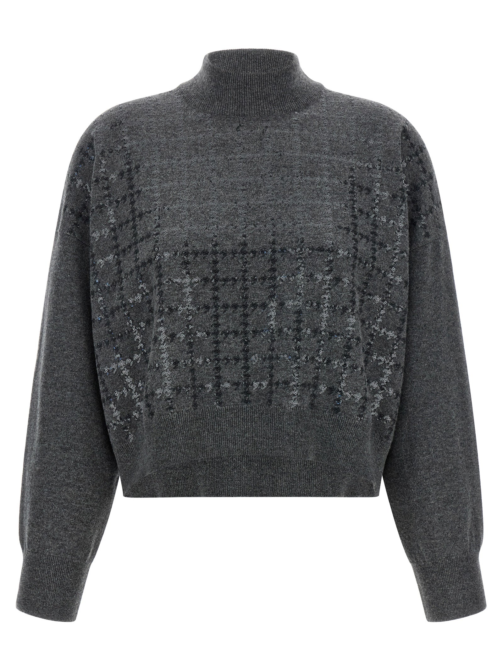 Brunello Cucinelli Gray Cashmere Cardigan
