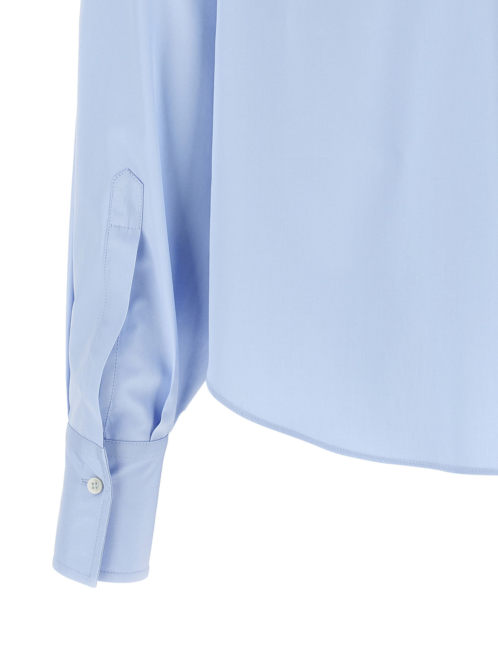 Brunello Cucinelli Blue Cotton Blouse