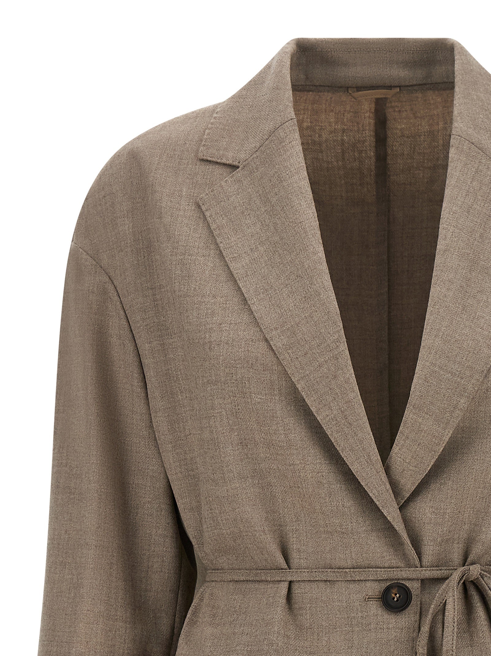 Brunello Cucinelli Beige Virgin Wool Blazer