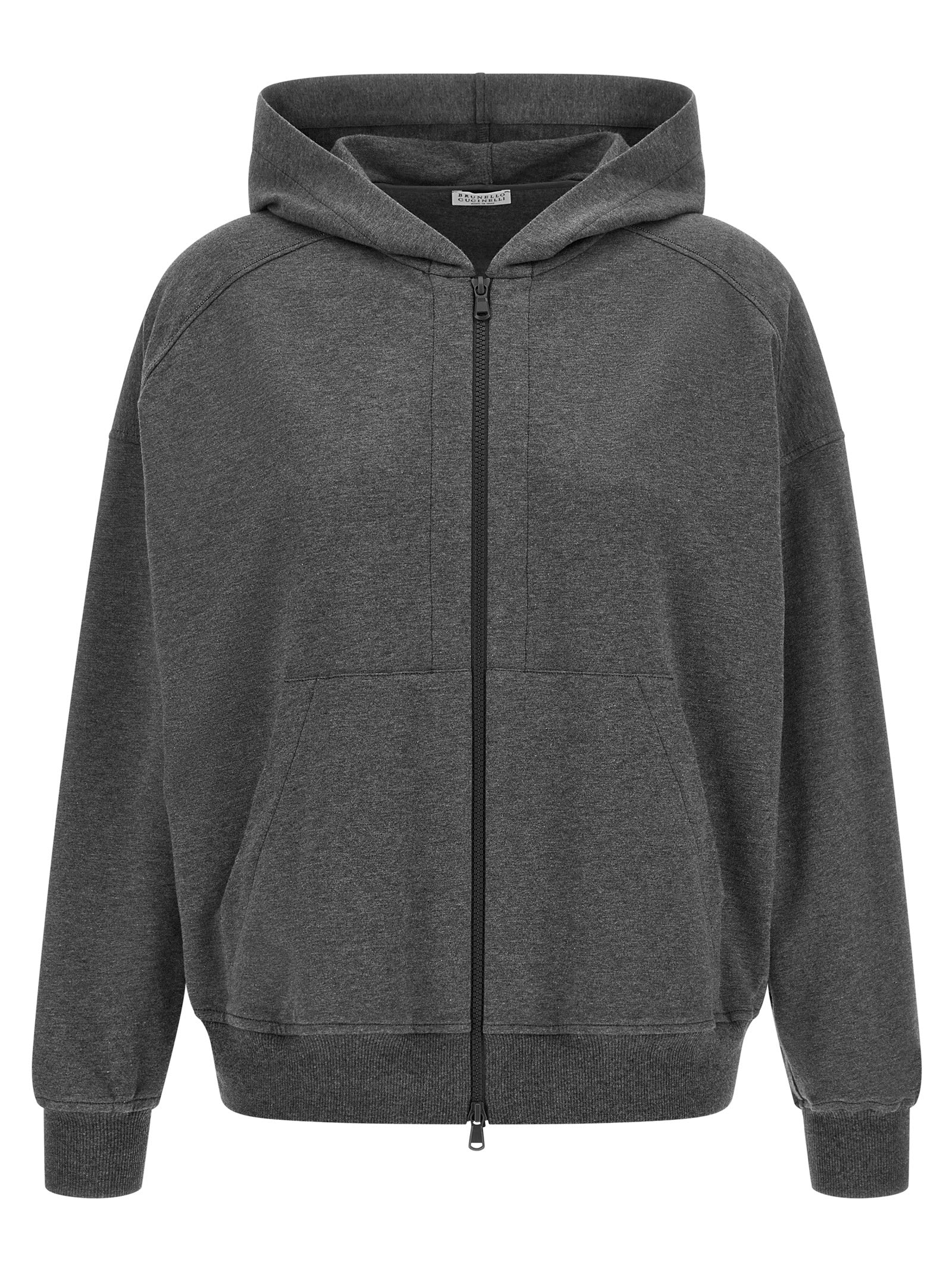 Brunello Cucinelli Gray Cotton Sweatshirt