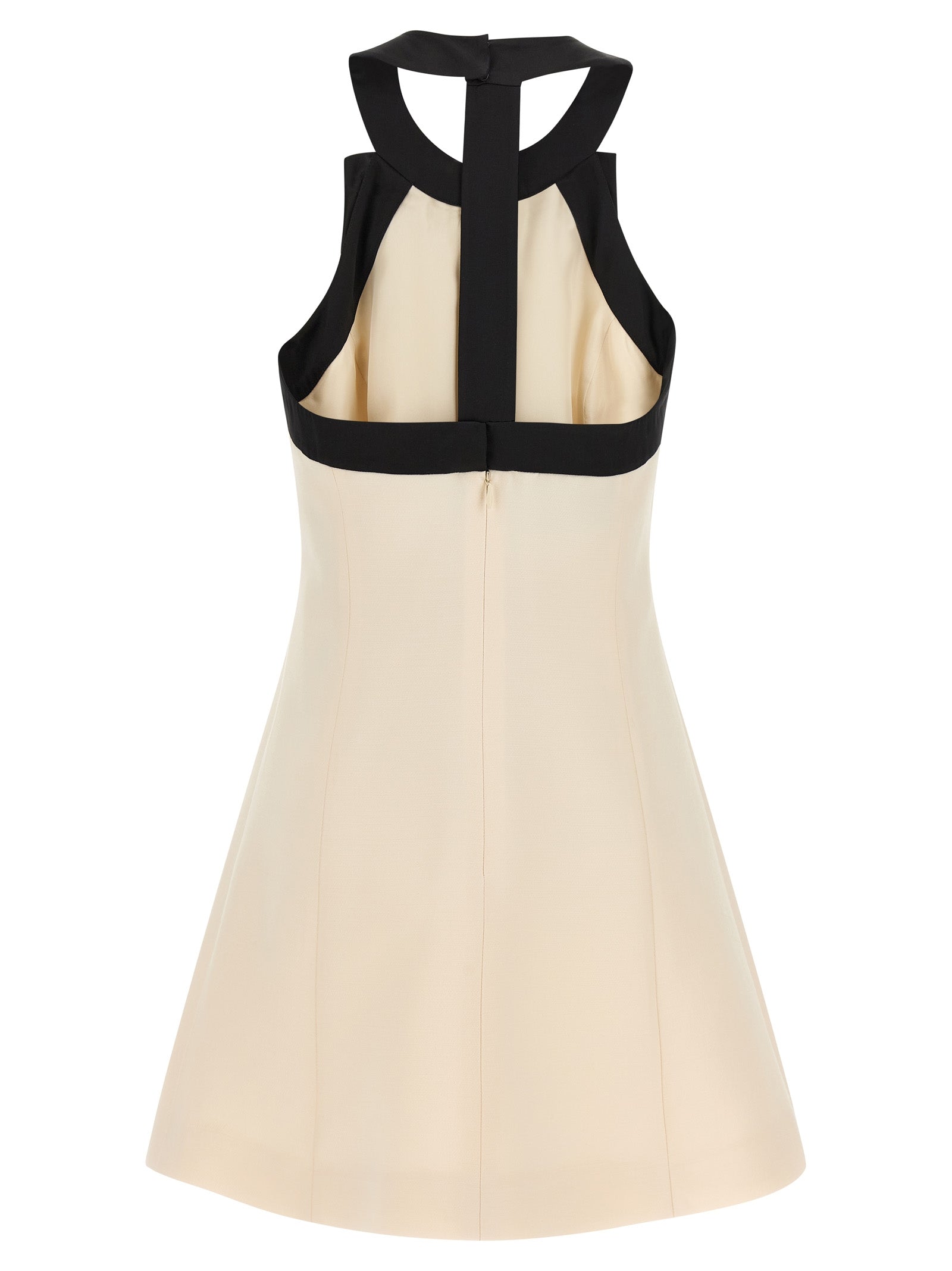 Valentino Garavani Bicolor Virgin Wool Short Dress