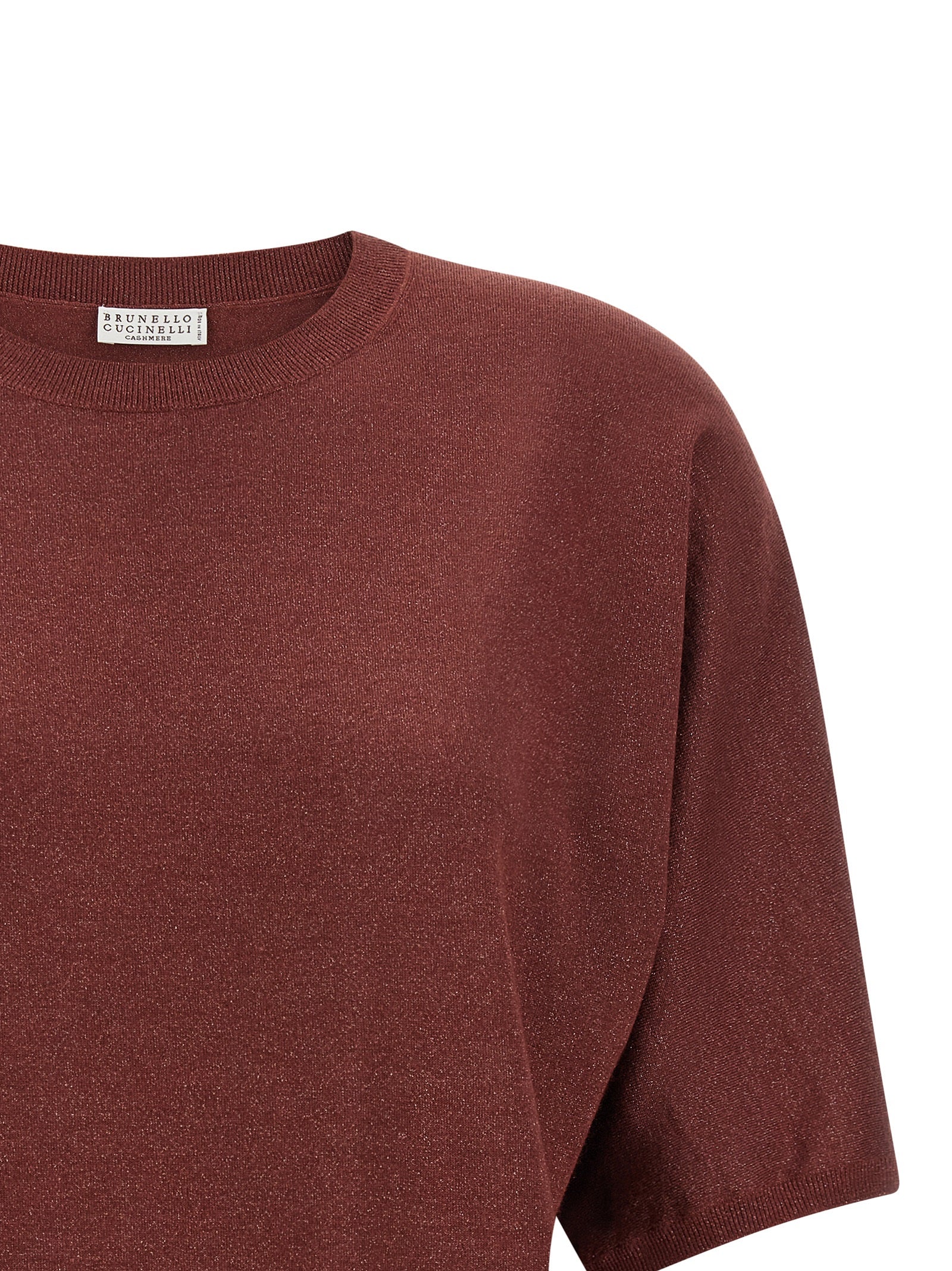 Brunello Cucinelli Bordeaux Cashmere Cardigan