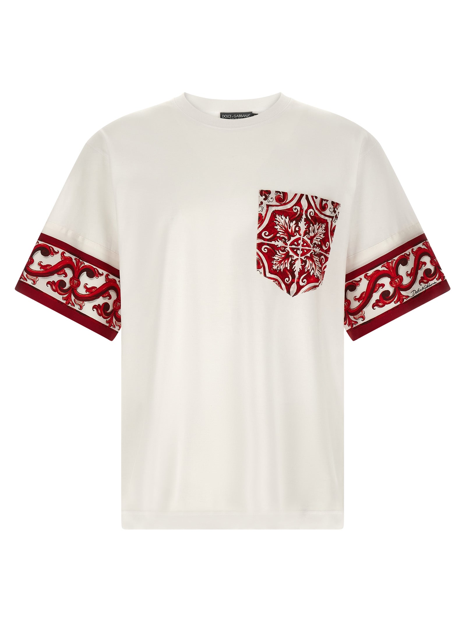 Dolce & Gabbana Red Cotton T-Shirt