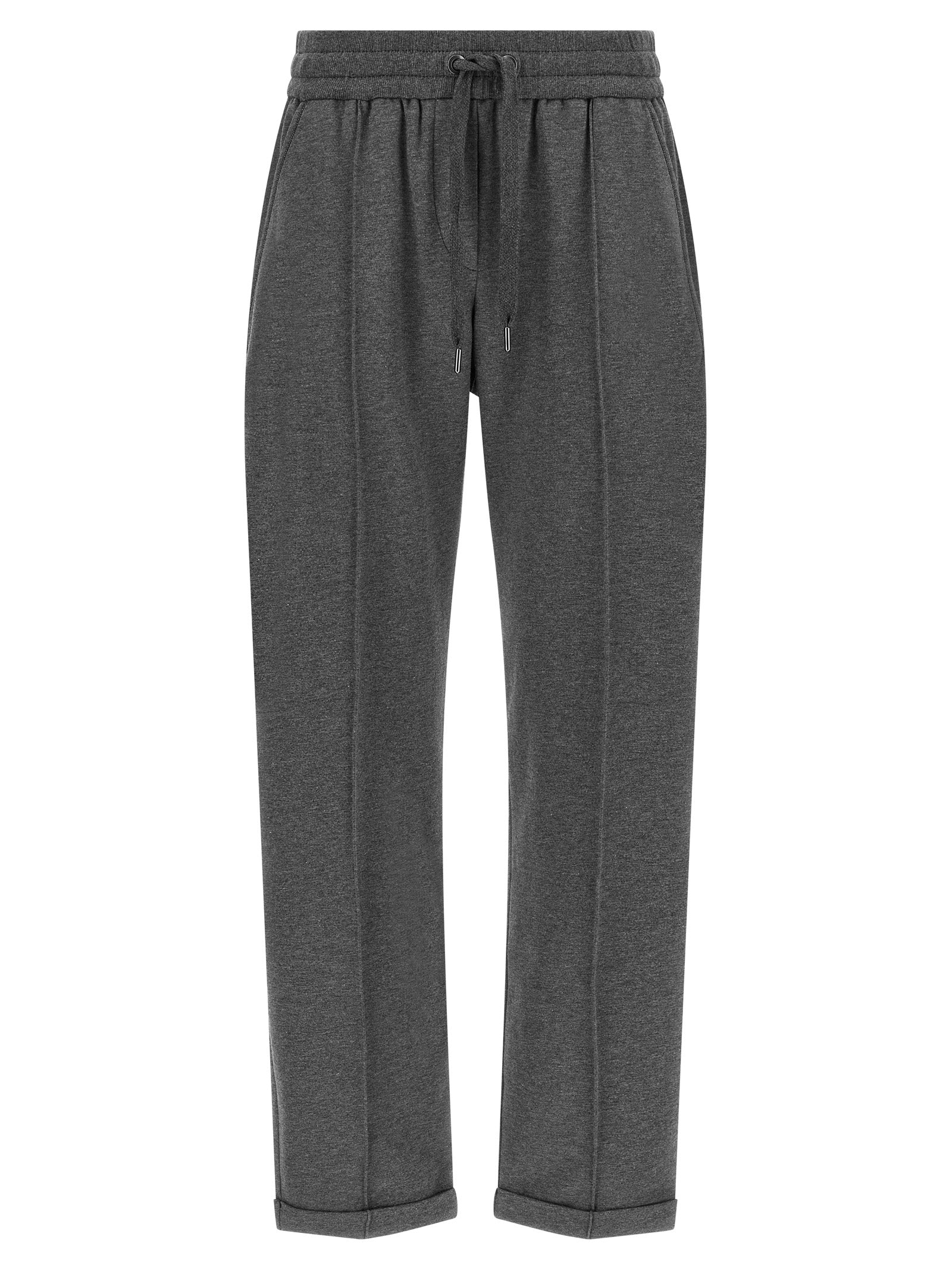 Brunello Cucinelli Gray Cotton Casual Pants