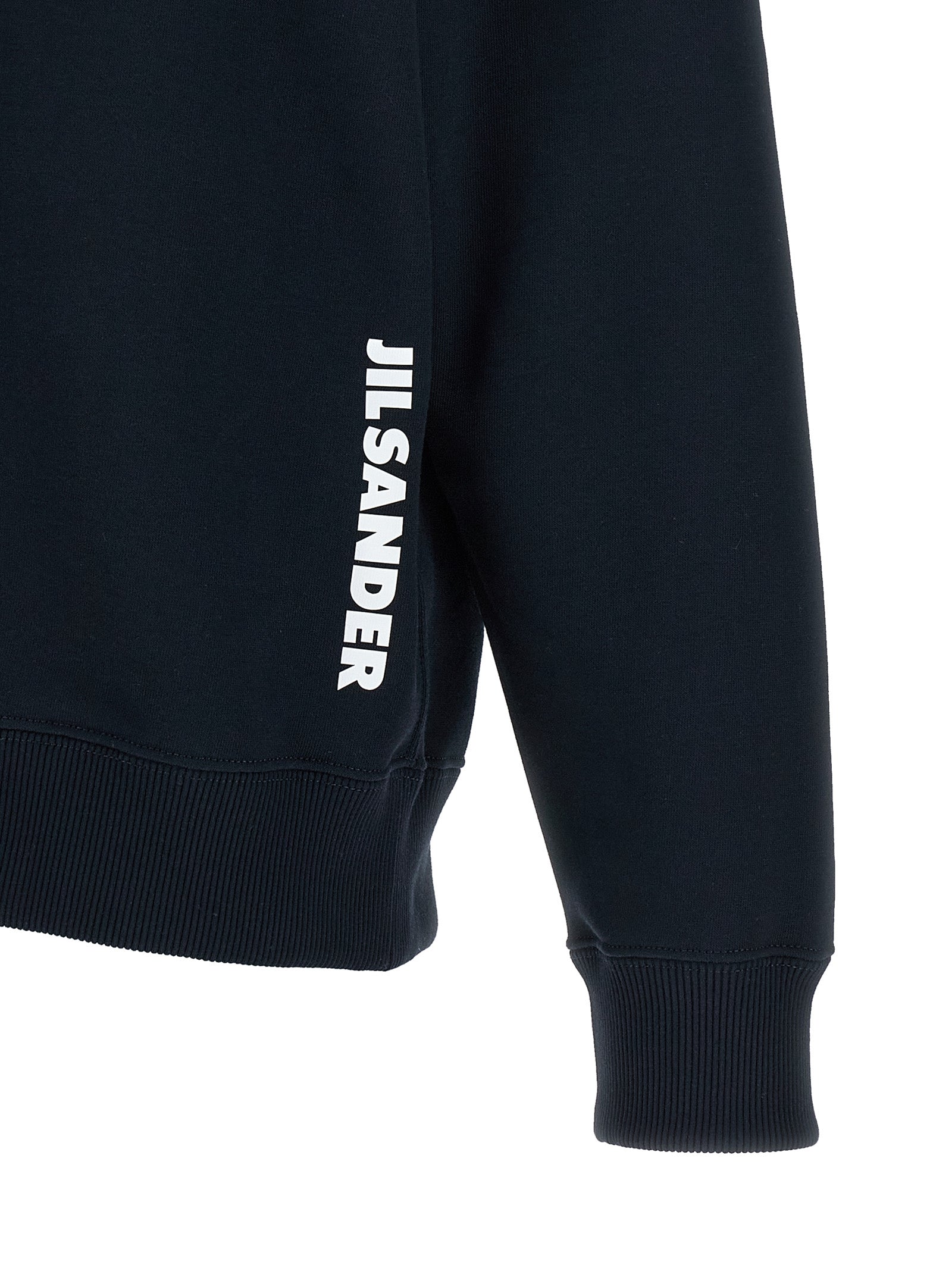 Jil Sander Blue Cotton Sweatshirt