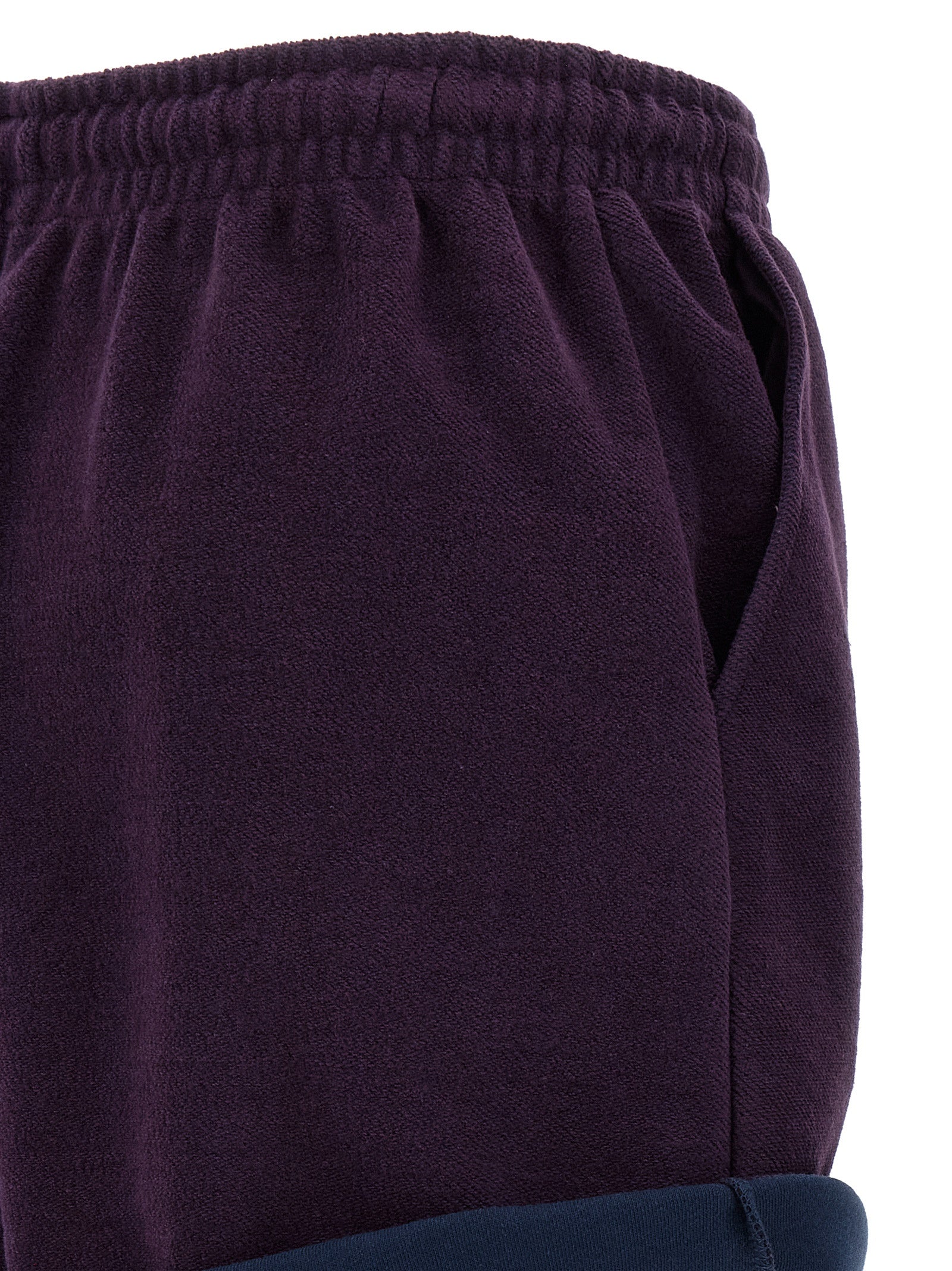 The Attico Purple Cotton Bermuda Shorts