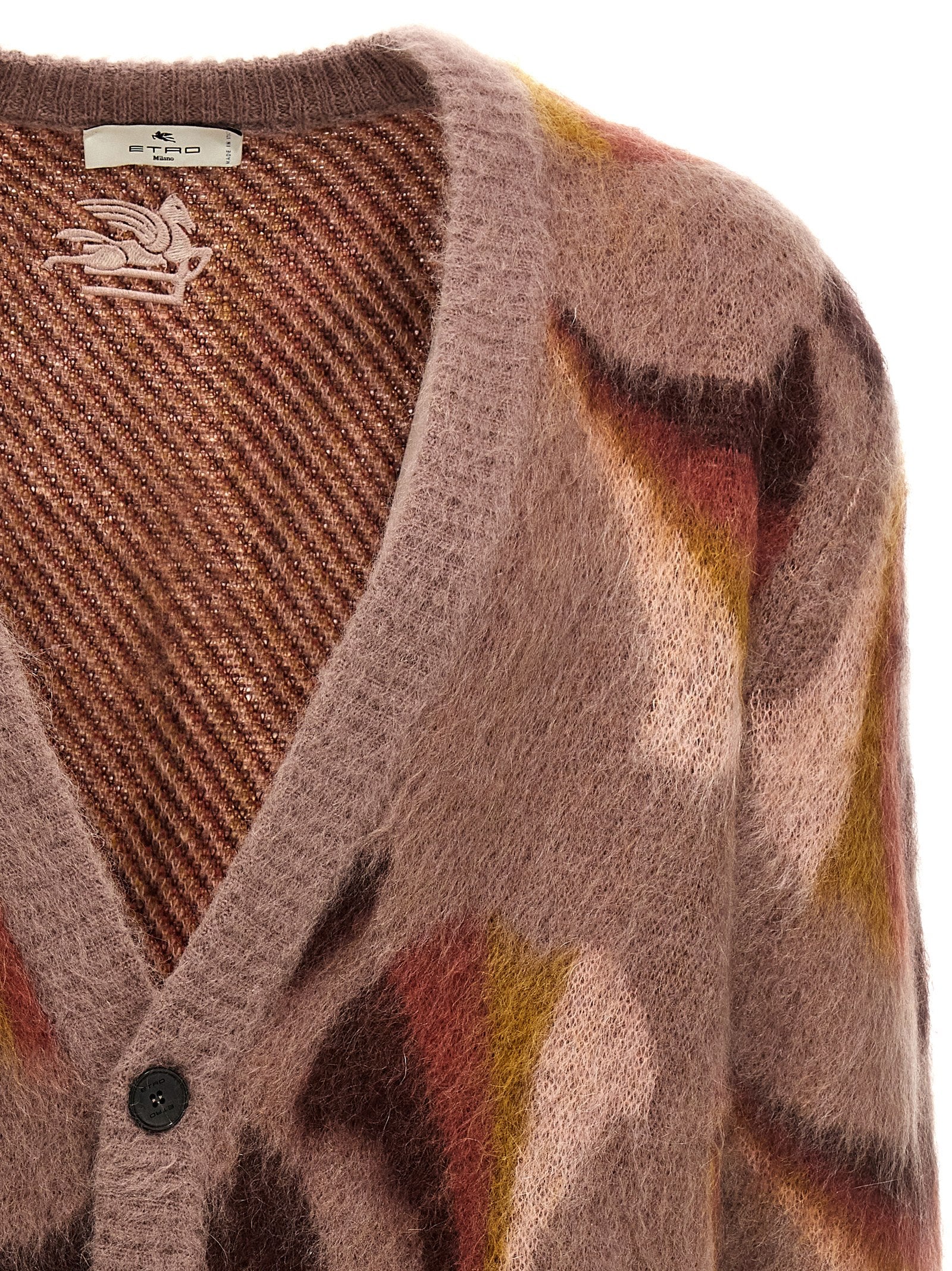 Etro Multicolor Wool Cardigan