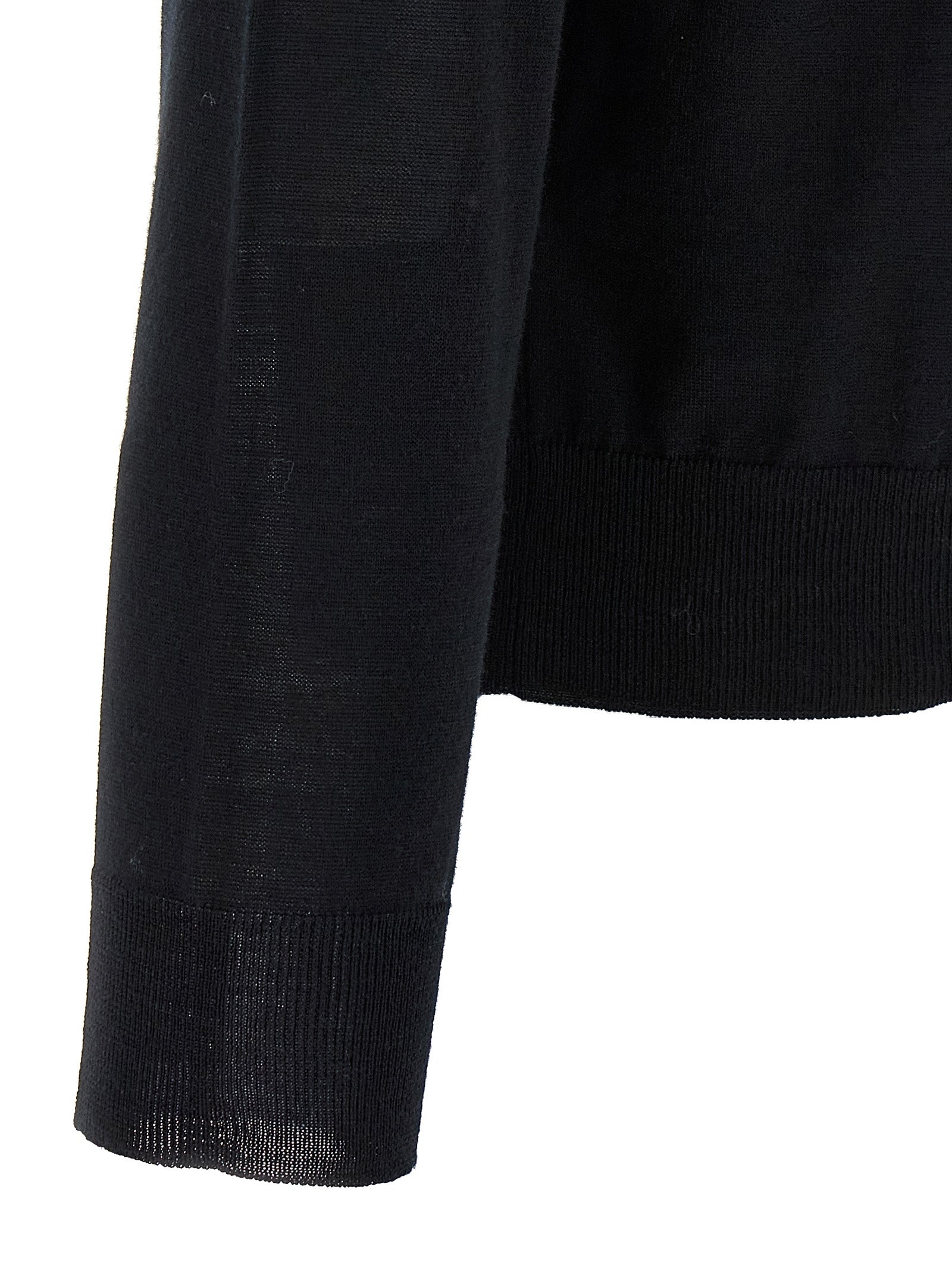 Valentino Garavani Black Virgin Wool Cardigan