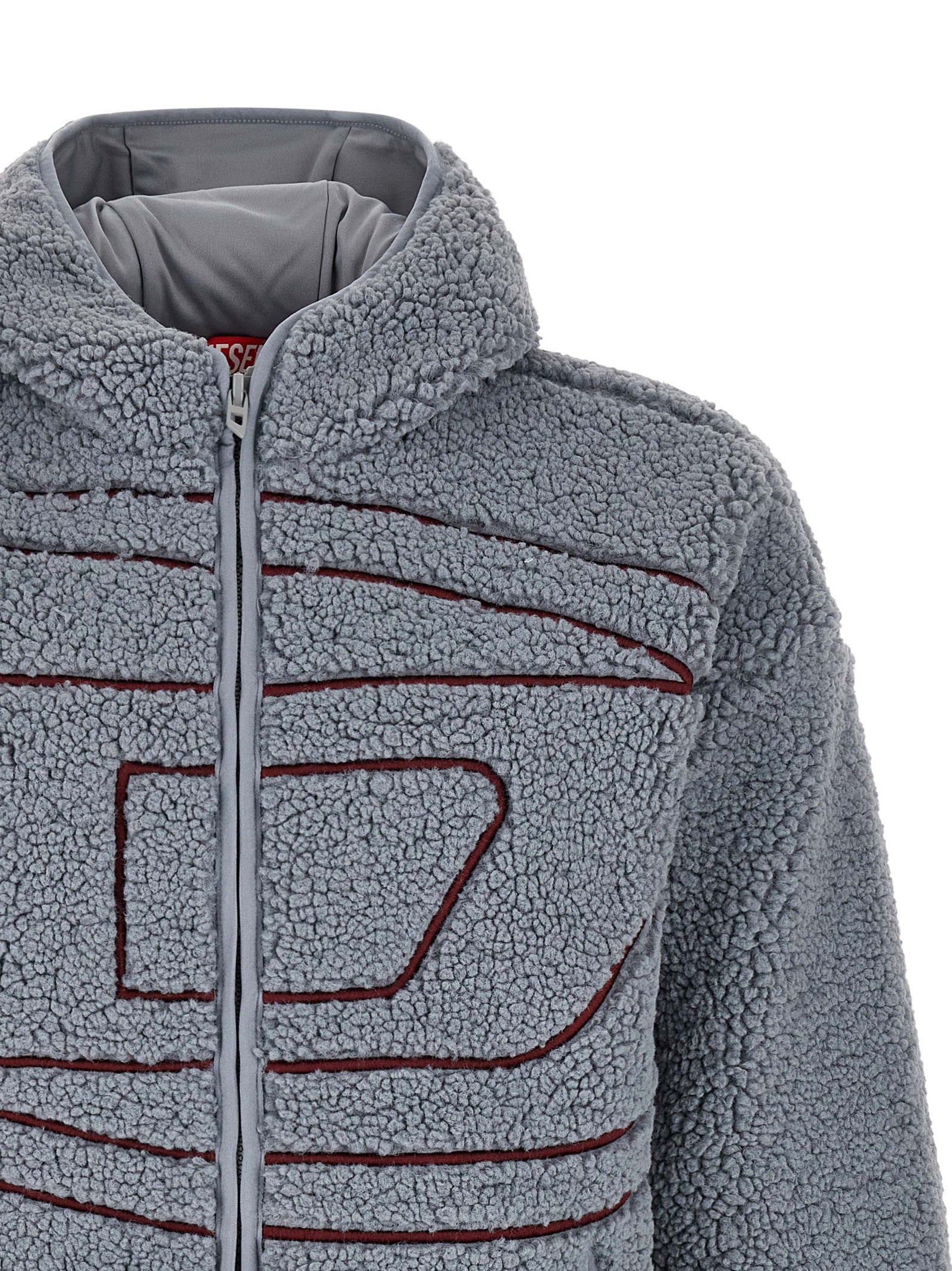 Diesel Gray Polyester Sweatshirt