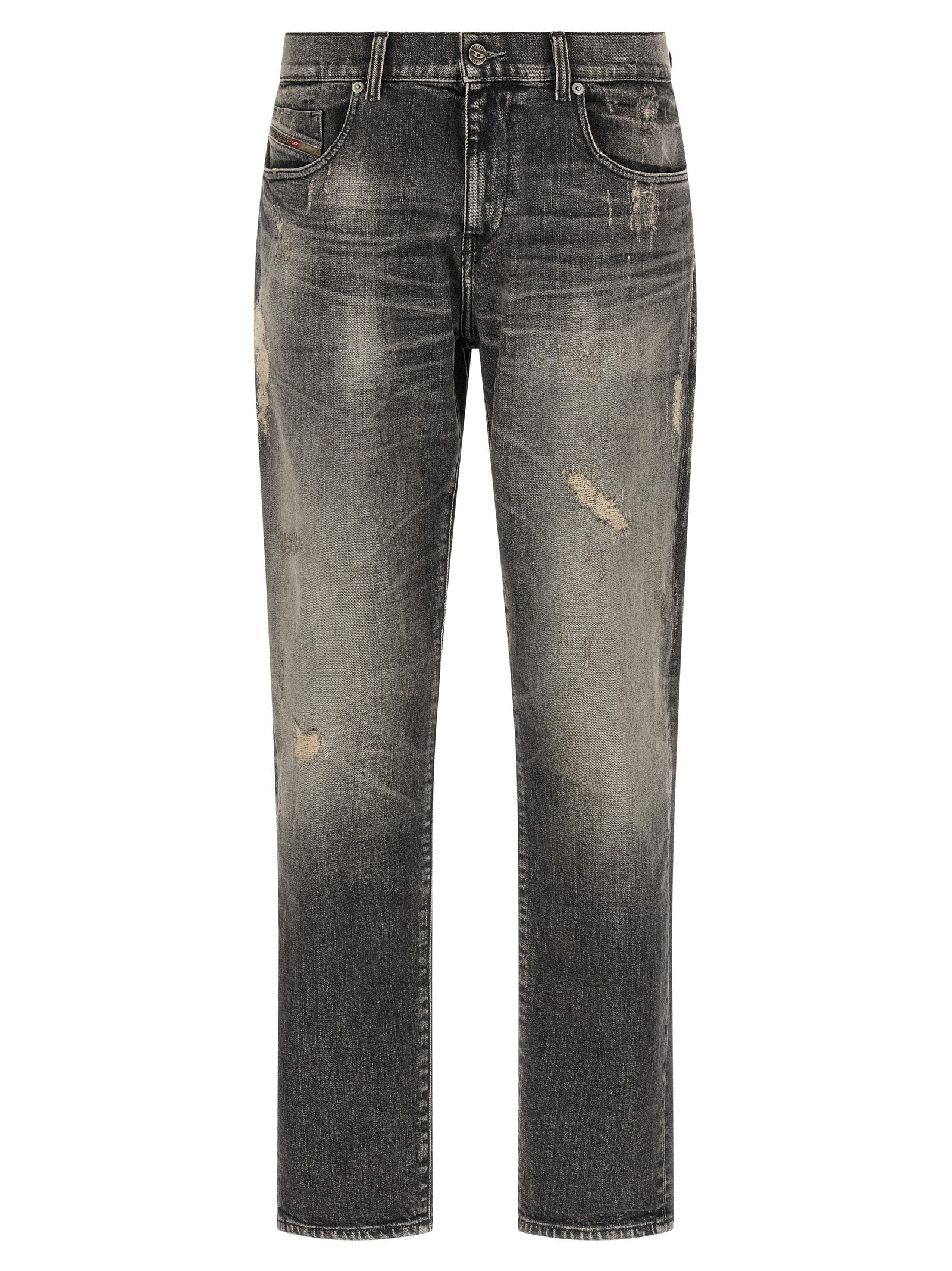 Diesel Gray Cotton Skinny Jeans