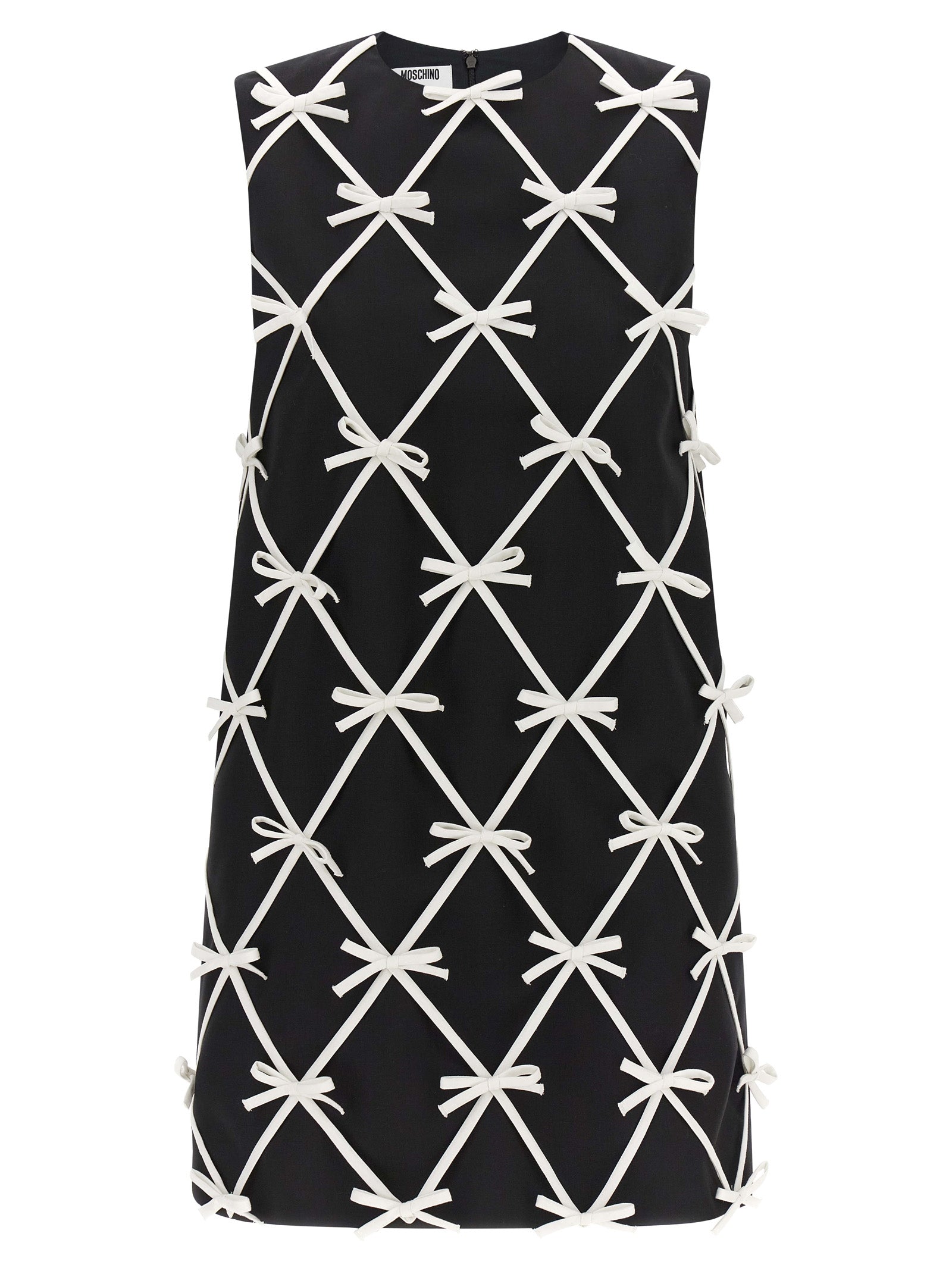 Moschino Bicolor Virgin Wool Short Dress